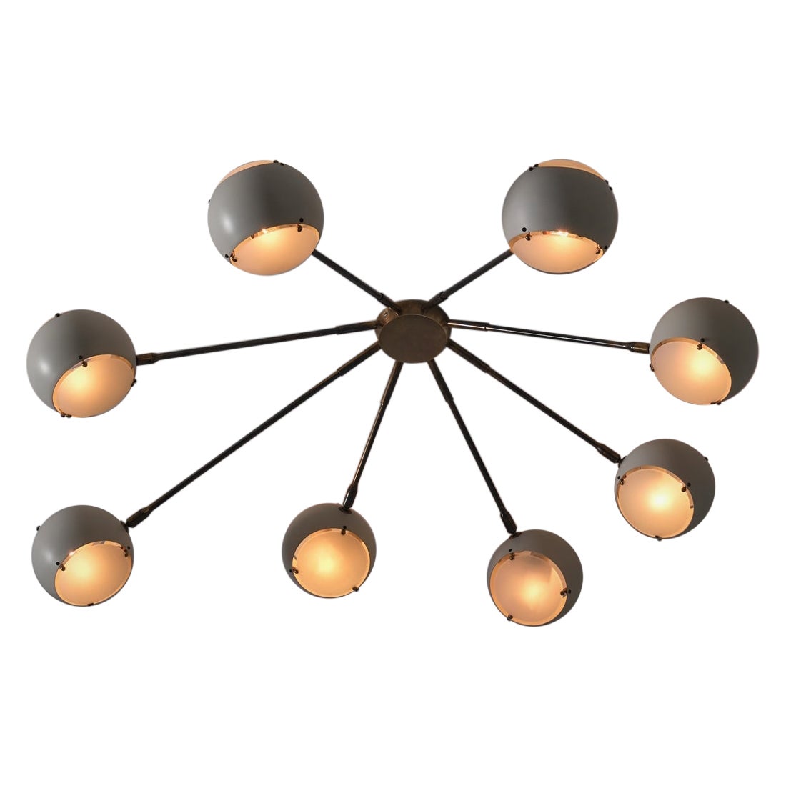 Lampada da soffitto di Angelo Lelii per Arredoluce, Italia, 1953 ca.