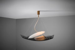 Angelo Lelii ceiling lamp mod. 12599 "Reticella" for Arredoluce, Italy 1957