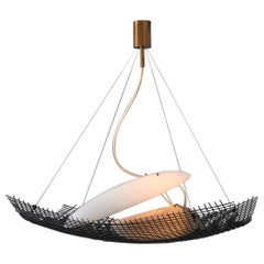 Angelo Lelii ceiling lamp mod. 12599 "Reticella" for Arredoluce, Italy 1957 Angelo Lelii ceiling lamp mod. 12599 "Reticella" for Arredoluce, Italy 1957