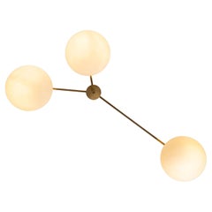 Angelo Lelii certified 3 Lune ceiling or wall light for Arredoluce, Italy 1960s