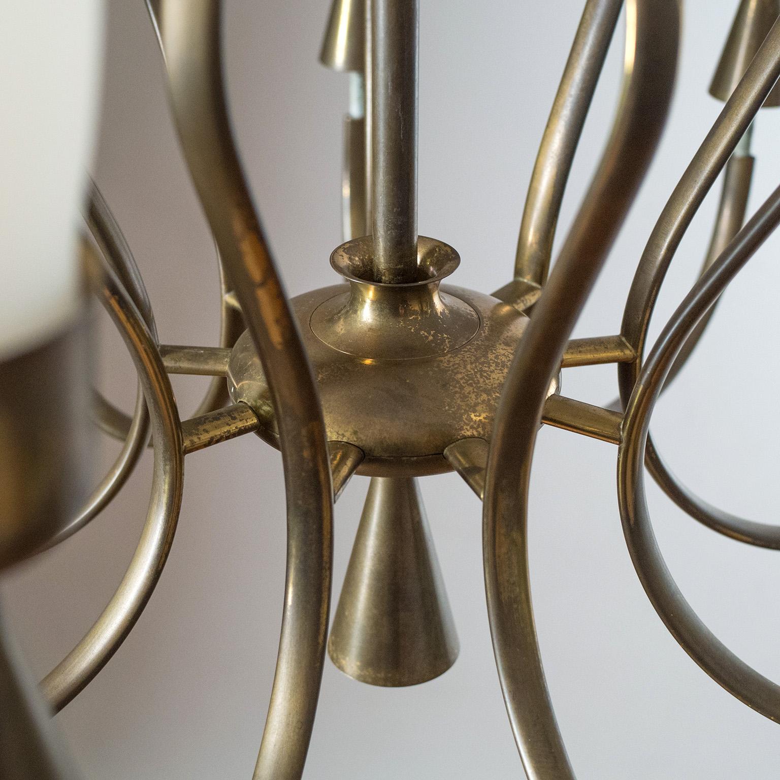 Angelo Lelii Chandelier, 1957 In Good Condition For Sale In Vienna, AT