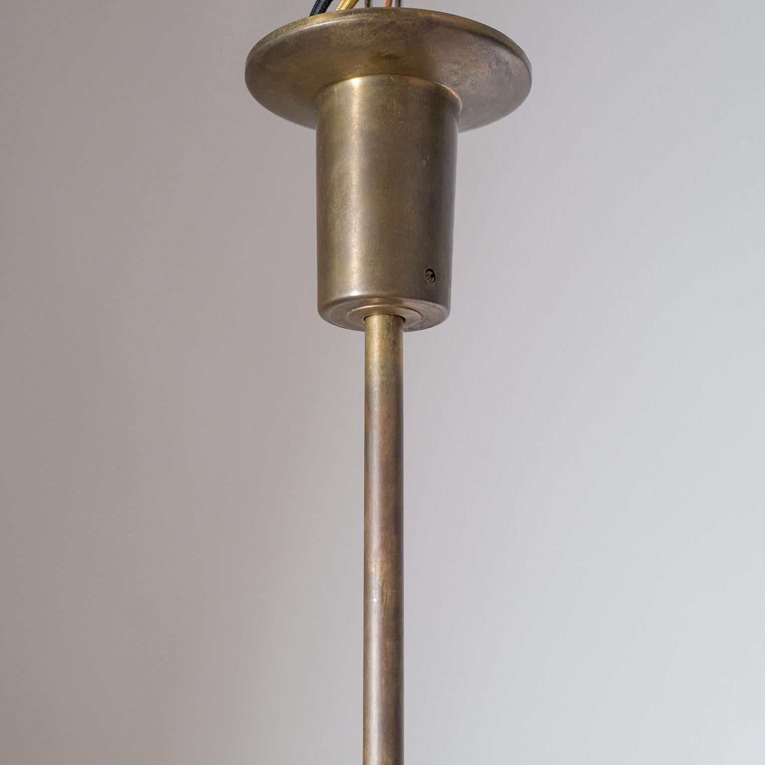 Brass Angelo Lelii Chandelier, 1957 For Sale