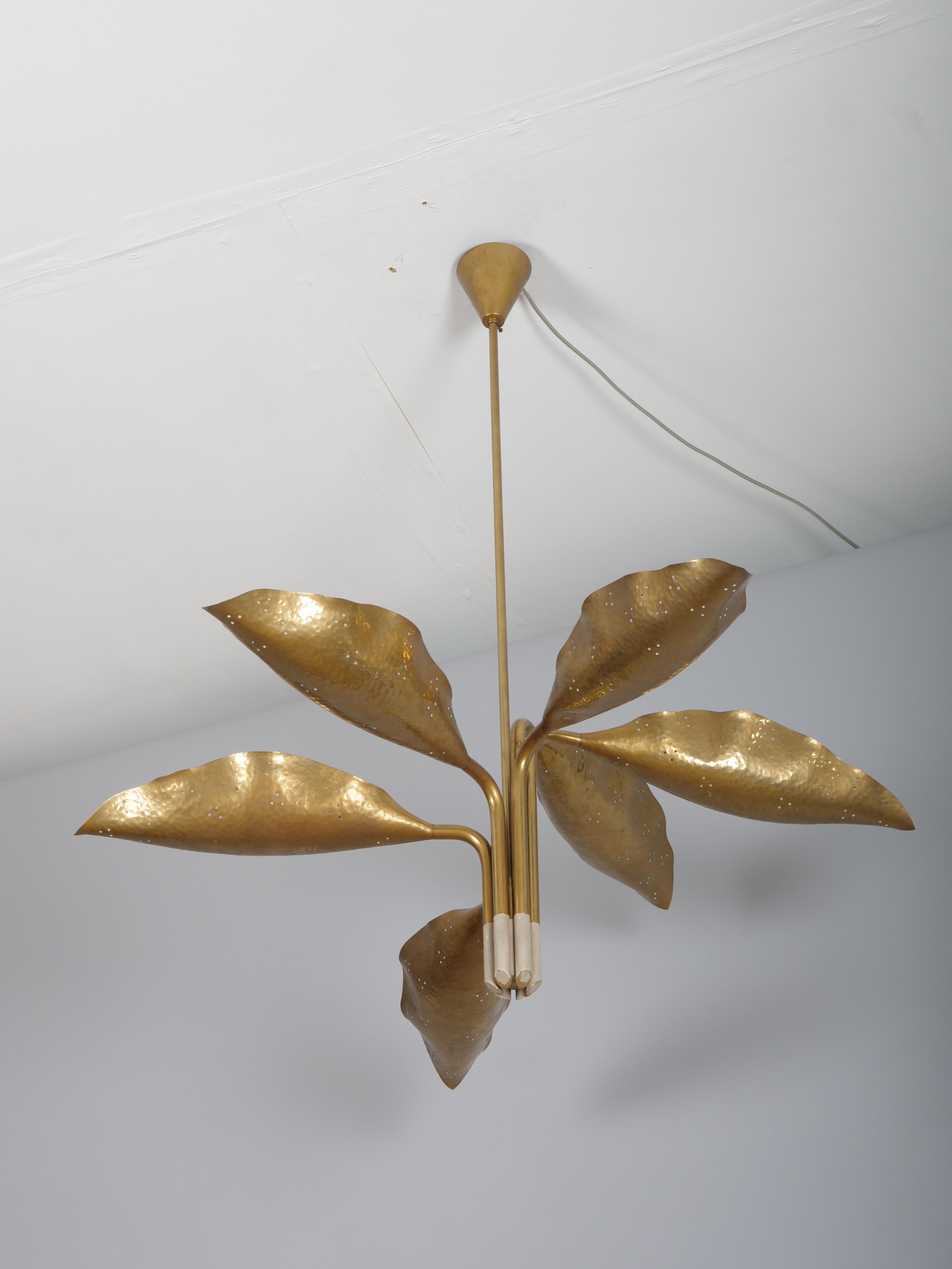 Angelo Lelii chandelier for Arredoluce, Monza c1951 Martillado en venta