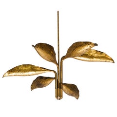 Angelo Lelii Chandelier in Brass for Arredoluce