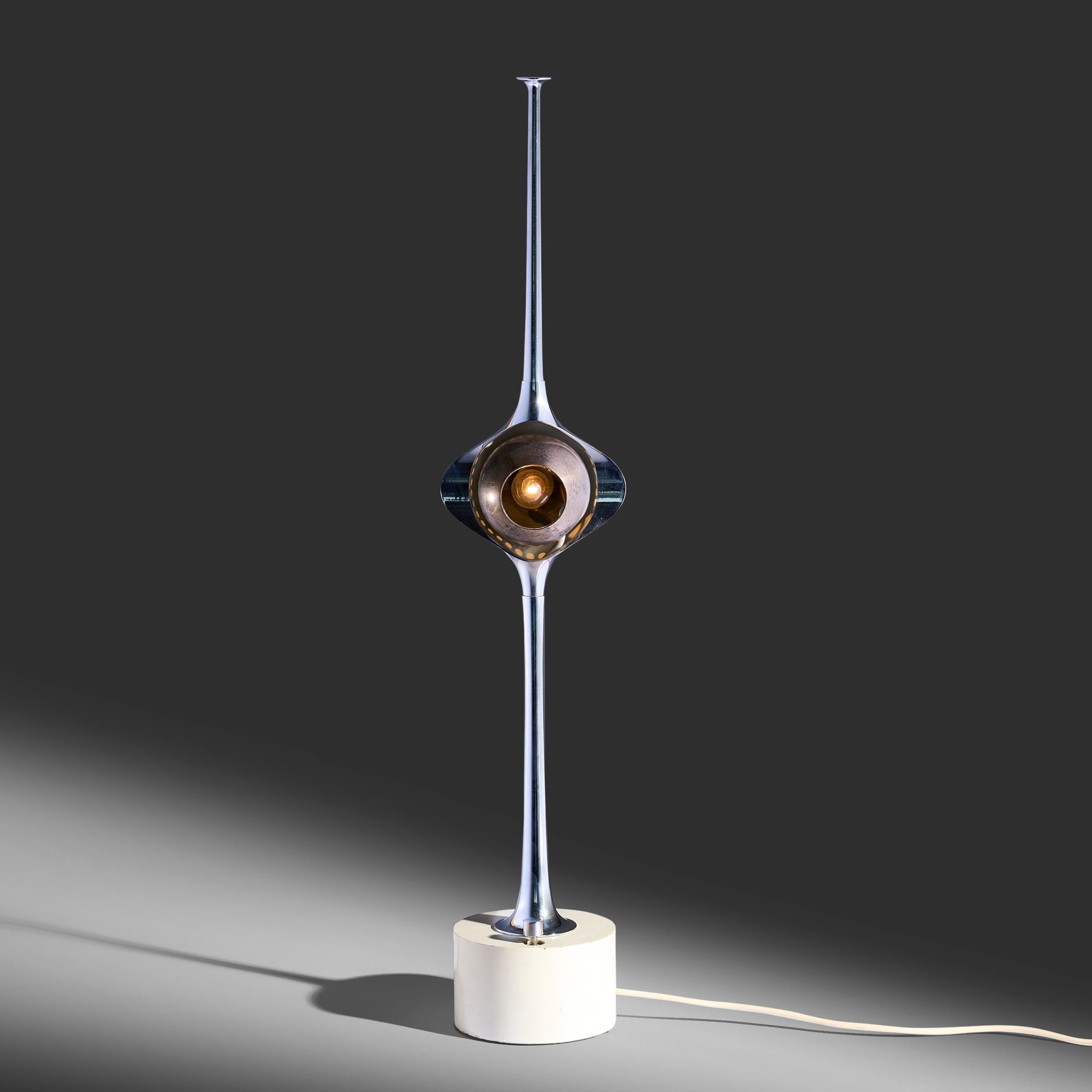 Angelo Lelii Cobra table lamp model 12919 for Arredoluce Italy, c. 1962

Dimensions: 24 1/2