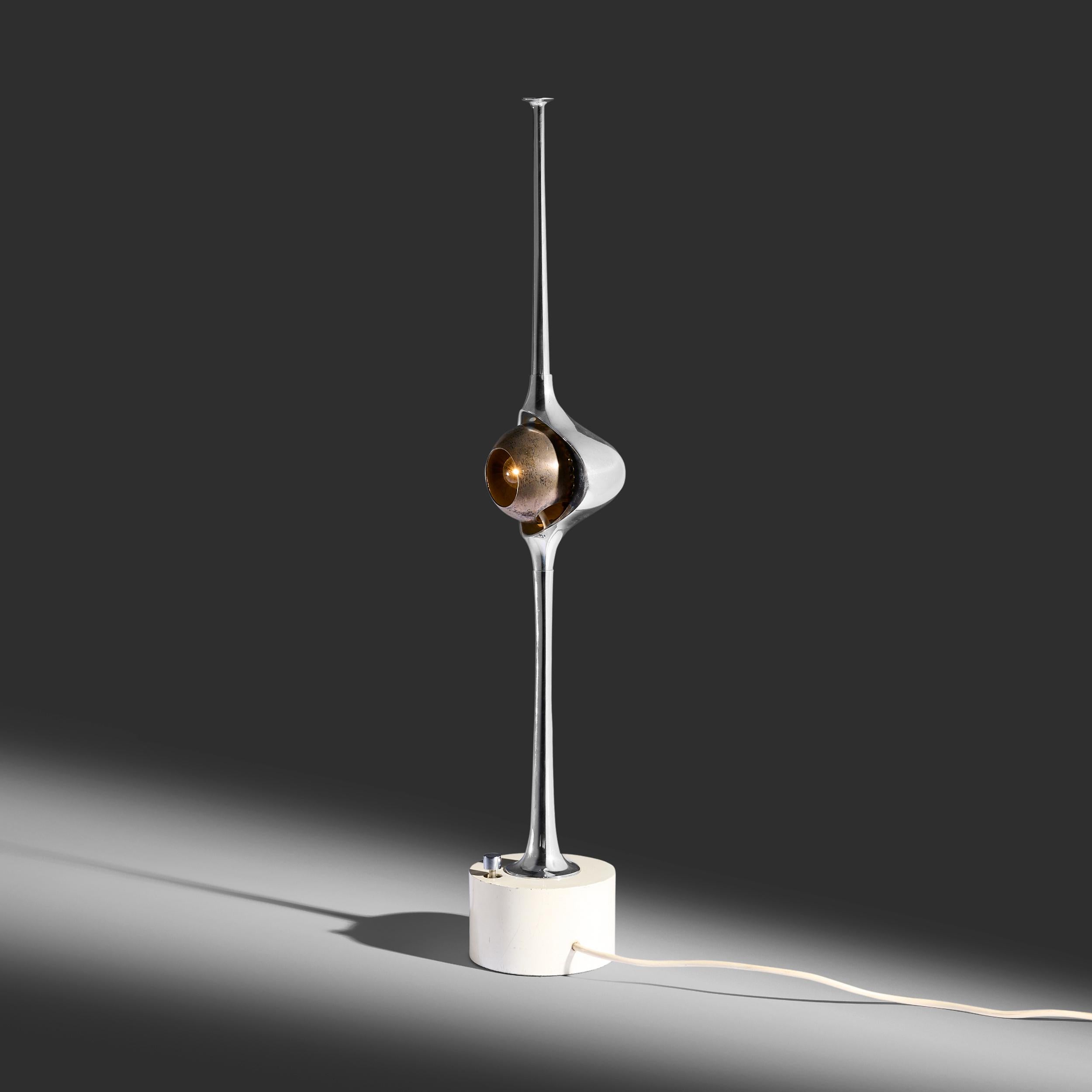 Angelo Lelii Cobra table lamp model 12919 for Arredoluce Italy, c. 1962 For Sale 1