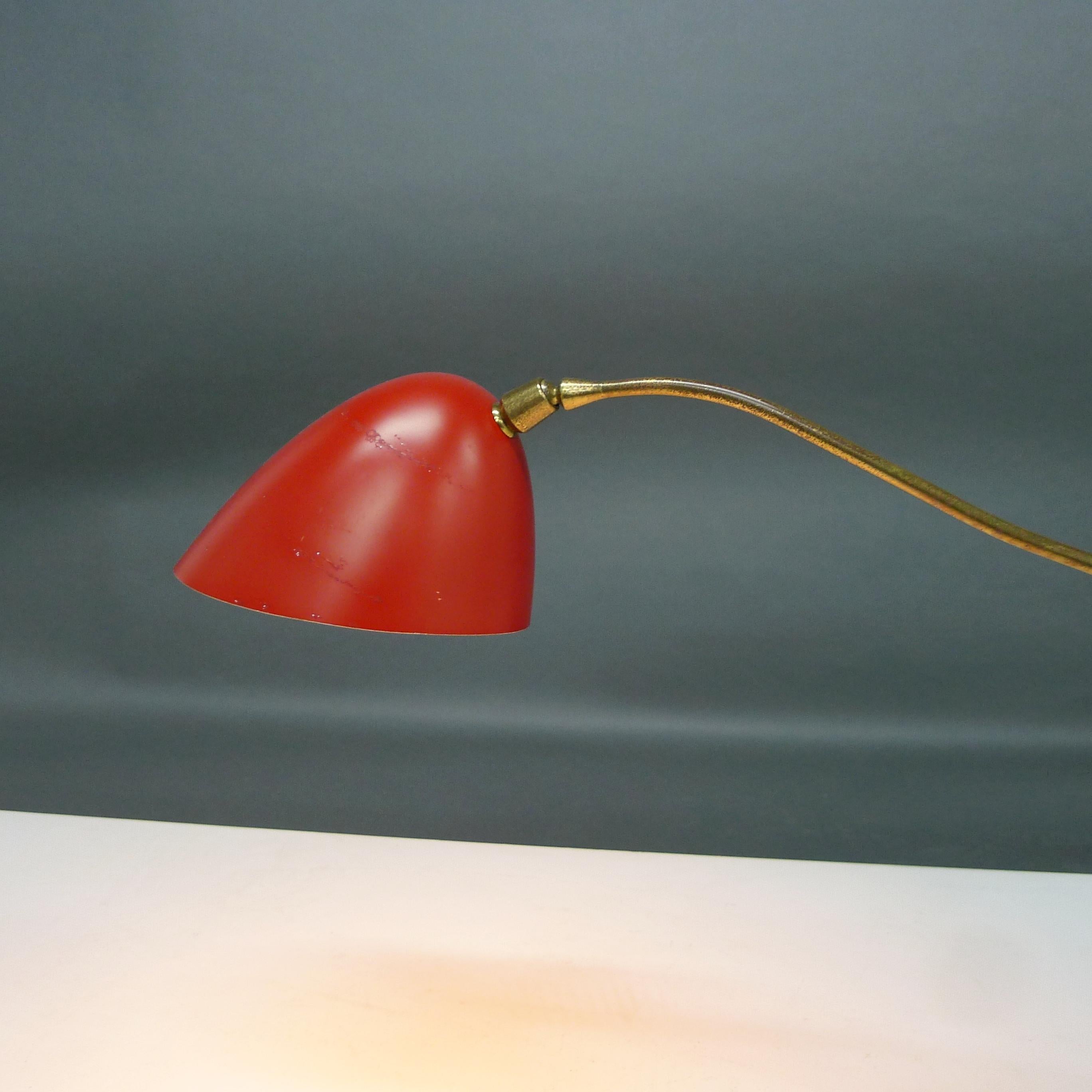 Metà XX secolo Angelo Lelii, Lampada da tavolo o da scrivania, modello 12401, Arredoluce, Italia, circa 1952 in vendita