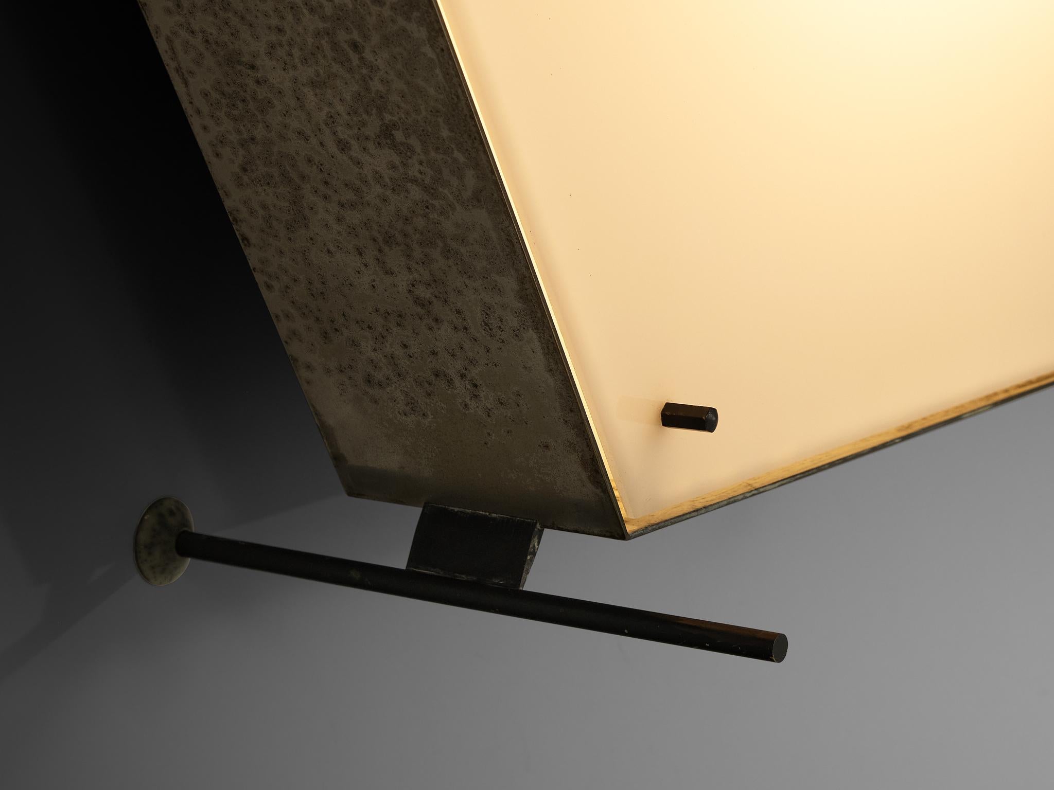 Angelo Lelii para Arredoluce '12712' Lámpara de techo o pared Aluminio en venta