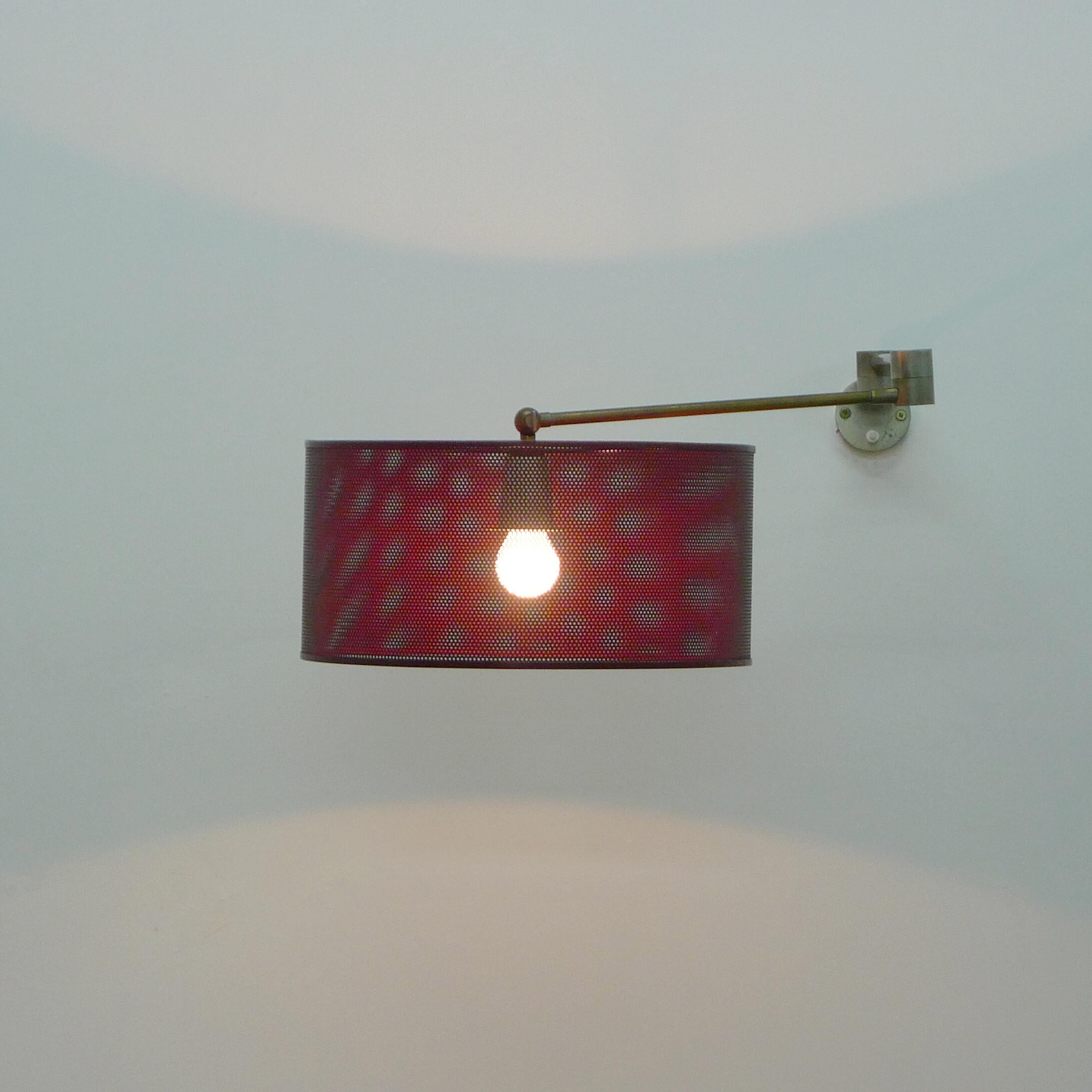 Italian Angelo Lelii for Arredoluce, Adjustable Wall Light, 1950s For Sale
