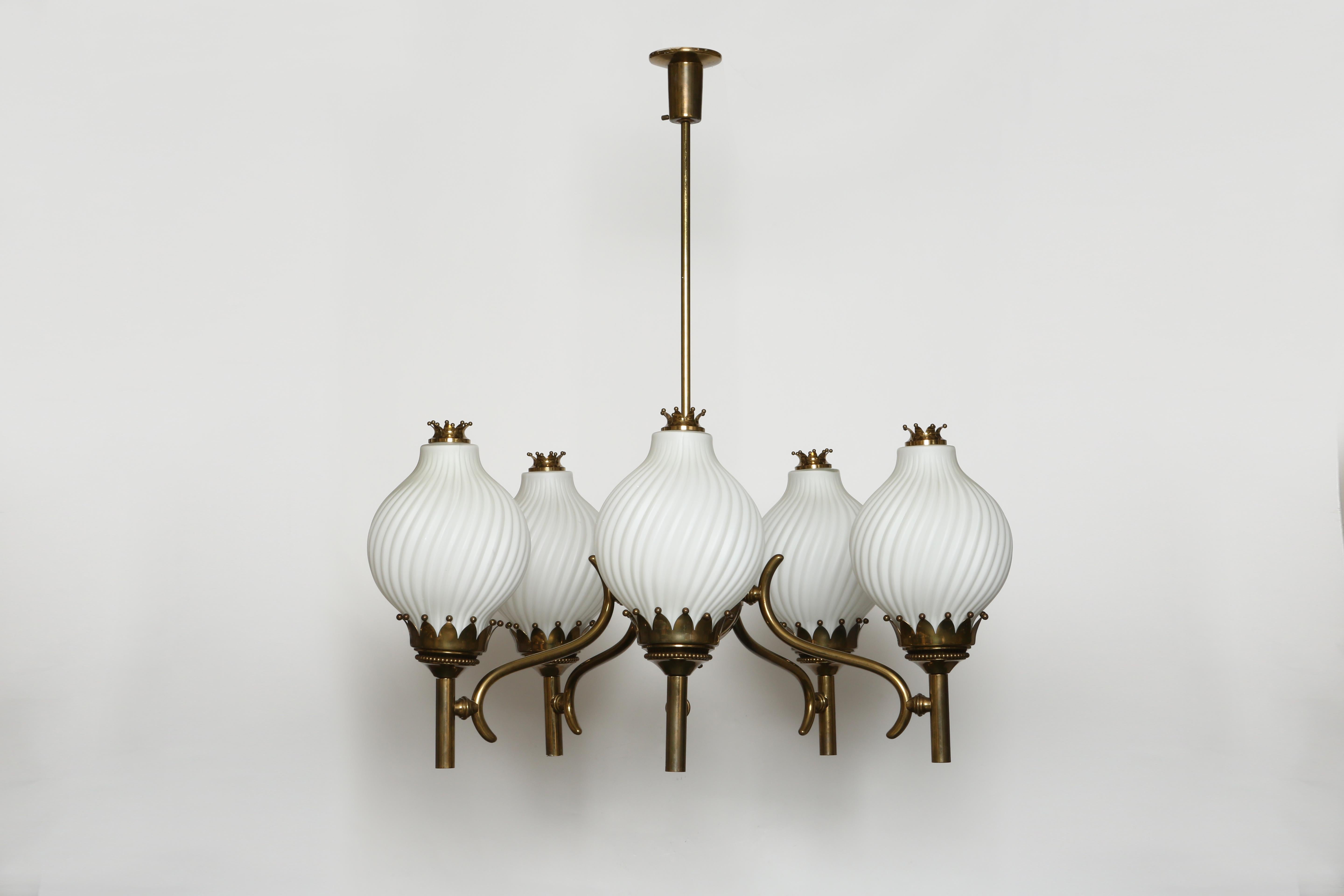 Angelo Lelii pour Arredoluce Lustre, grand Italie circa 1960s en vente 5