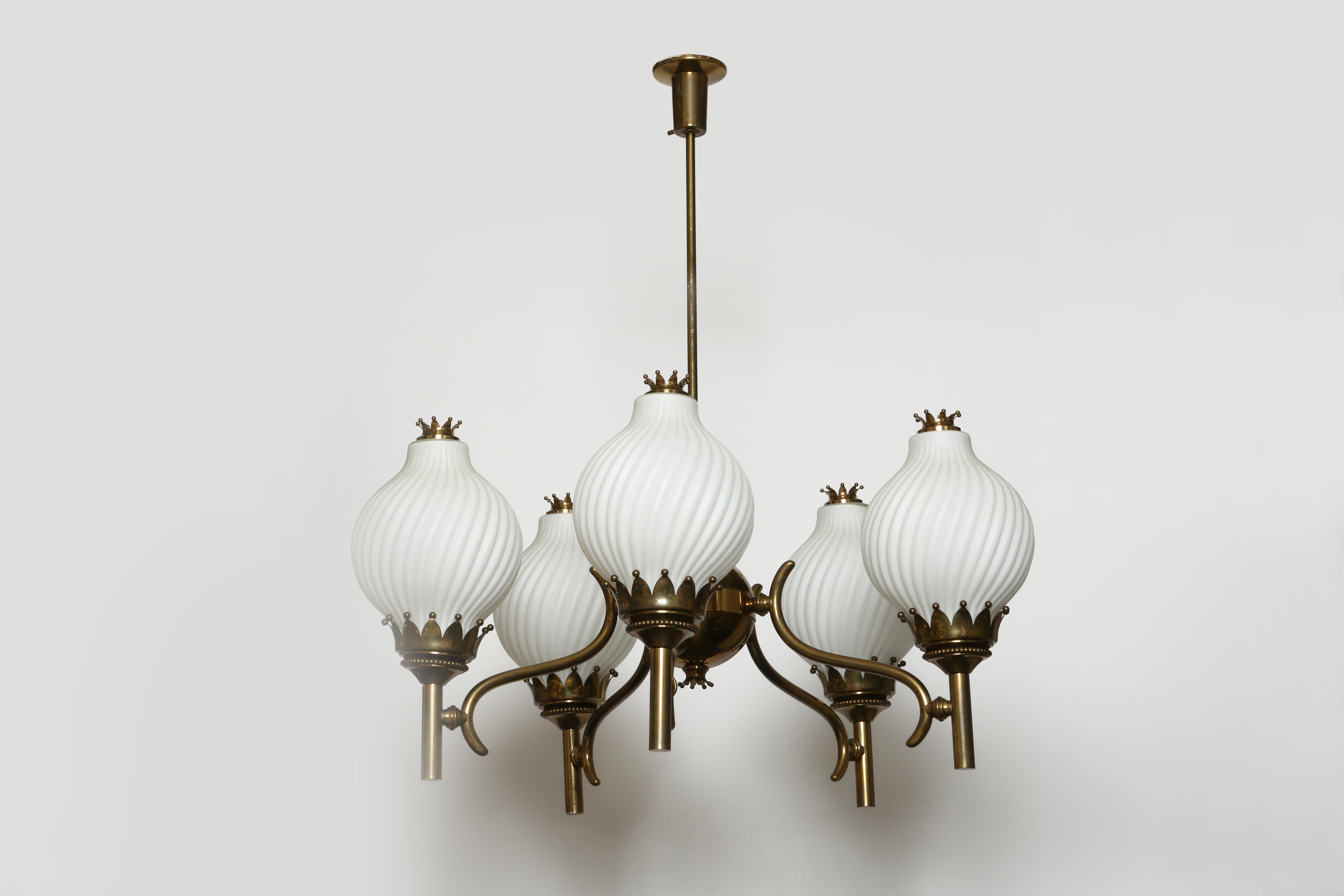 Angelo Lelii pour Arredoluce Lustre, grand Italie circa 1960s en vente 7