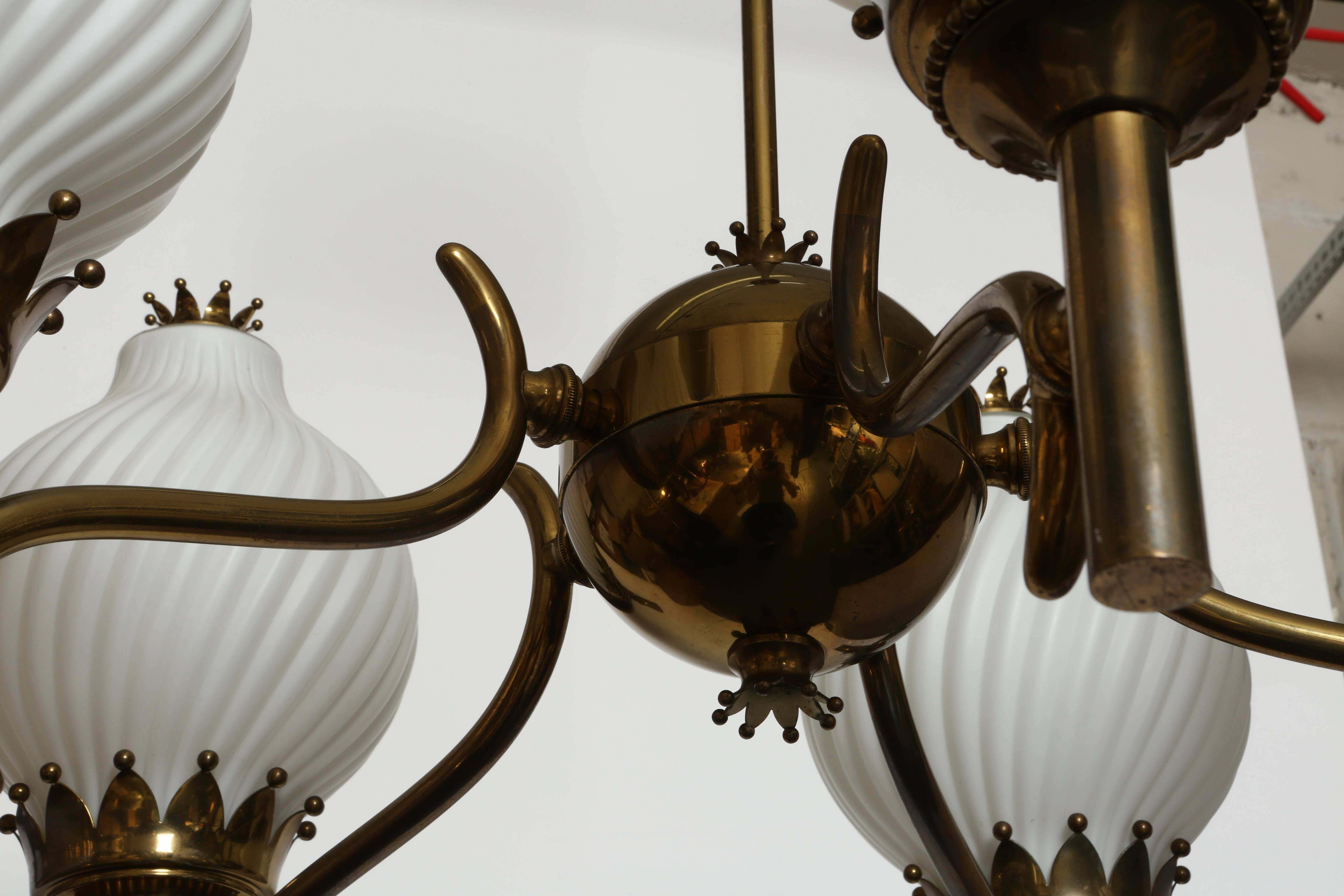 Angelo Lelii pour Arredoluce Lustre, grand Italie circa 1960s en vente 8