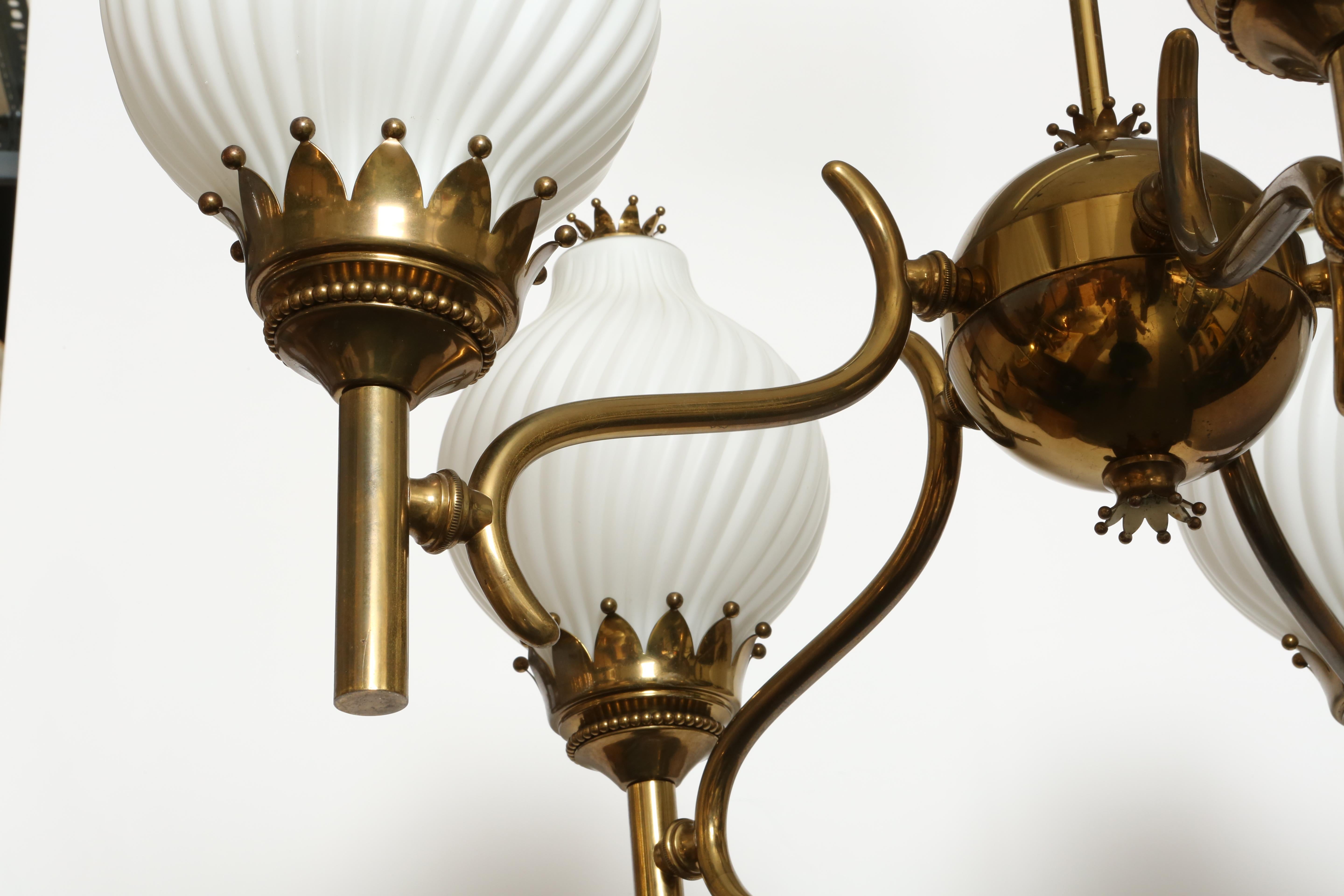 Angelo Lelii pour Arredoluce Lustre, grand Italie circa 1960s en vente 9