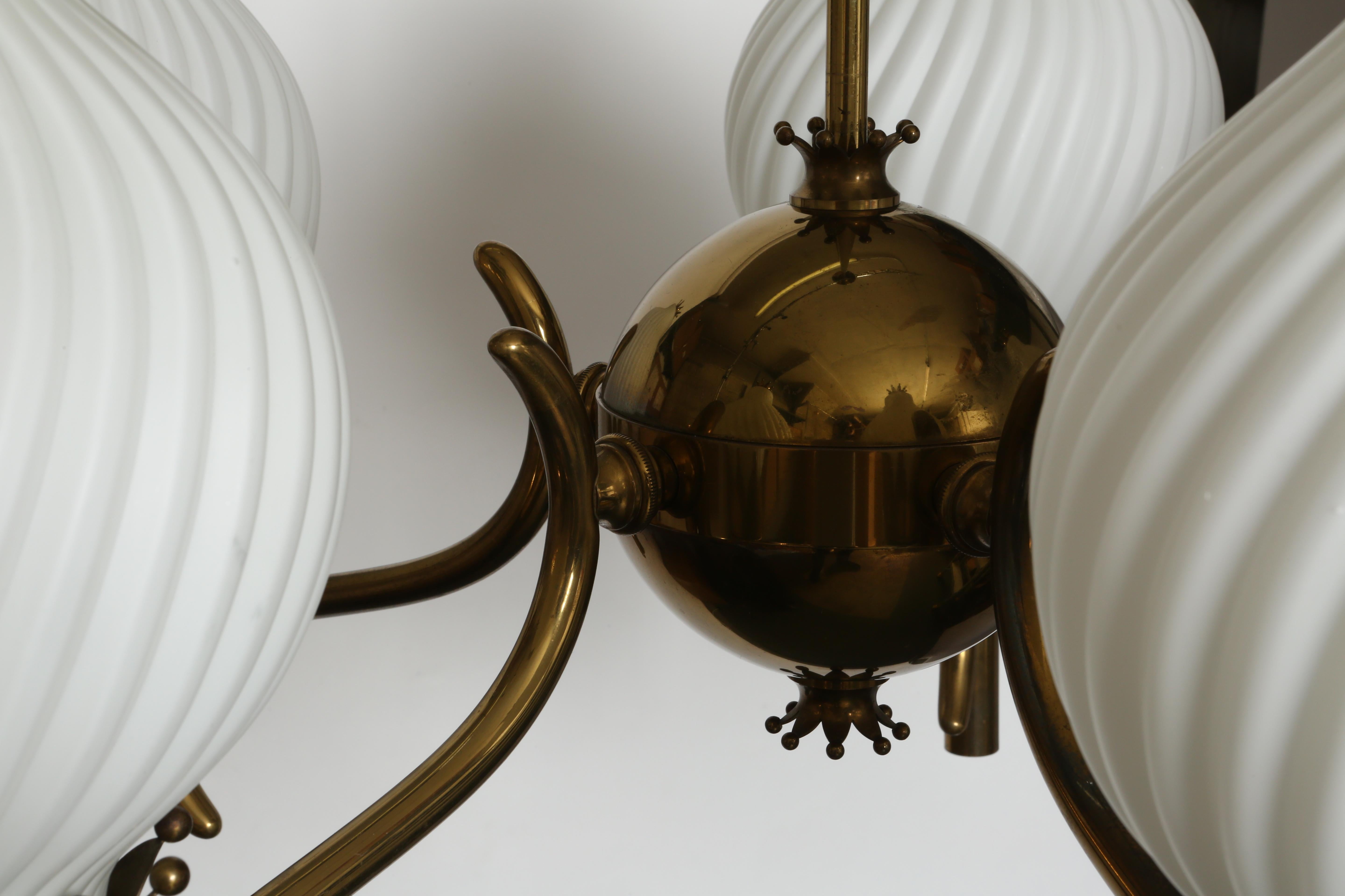 Angelo Lelii pour Arredoluce Lustre, grand Italie circa 1960s en vente 10