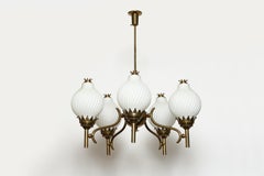 Angelo Lelii for Arredoluce Chandelier, Large Italy circa 1960s