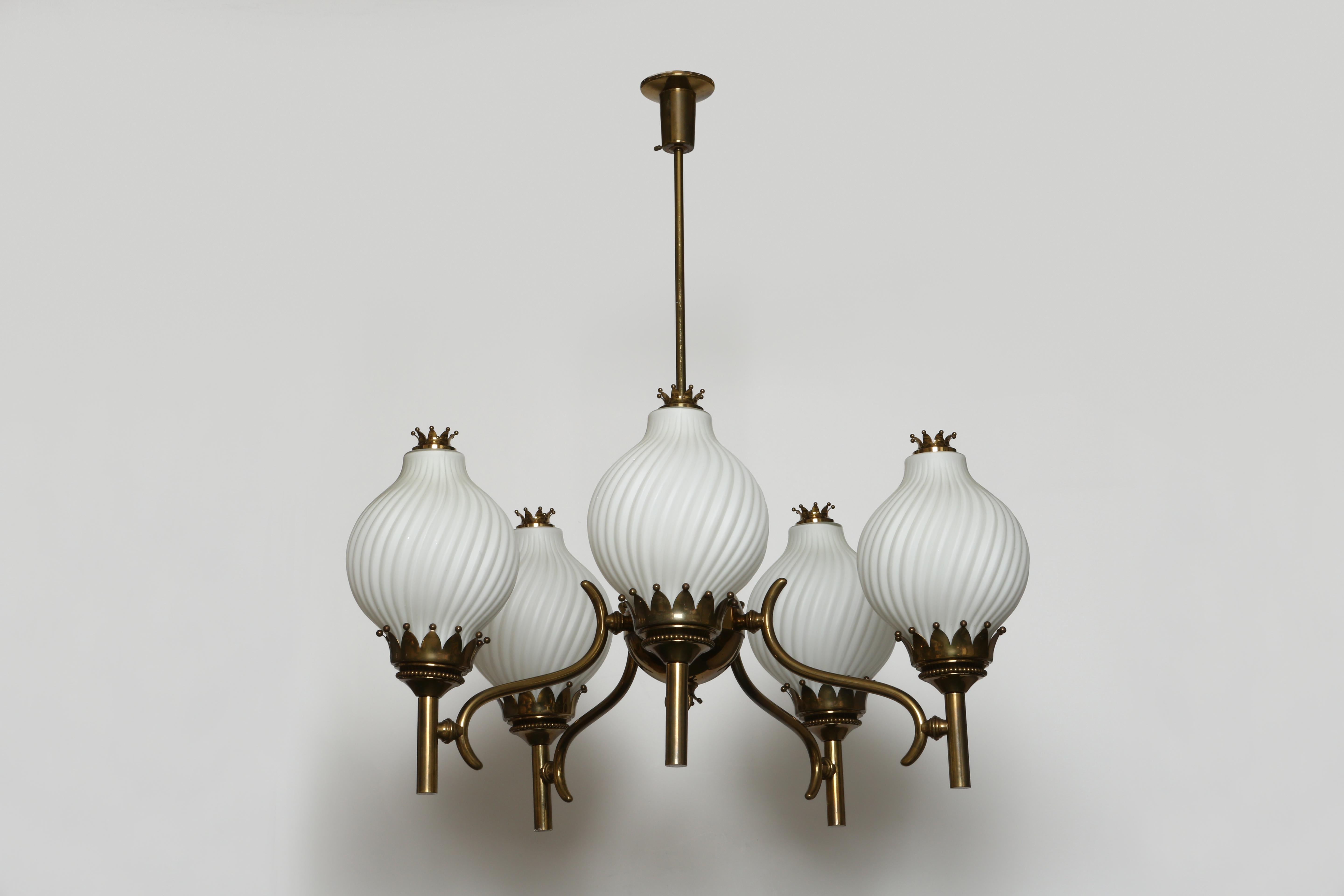 italien Angelo Lelii pour Arredoluce Lustre, grand Italie circa 1960s en vente