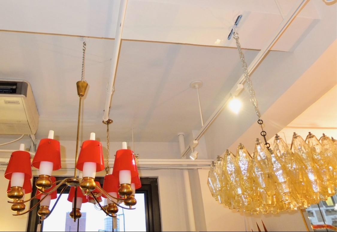 Angelo Lelii for Arredoluce Chandelier Model #12611 For Sale 9
