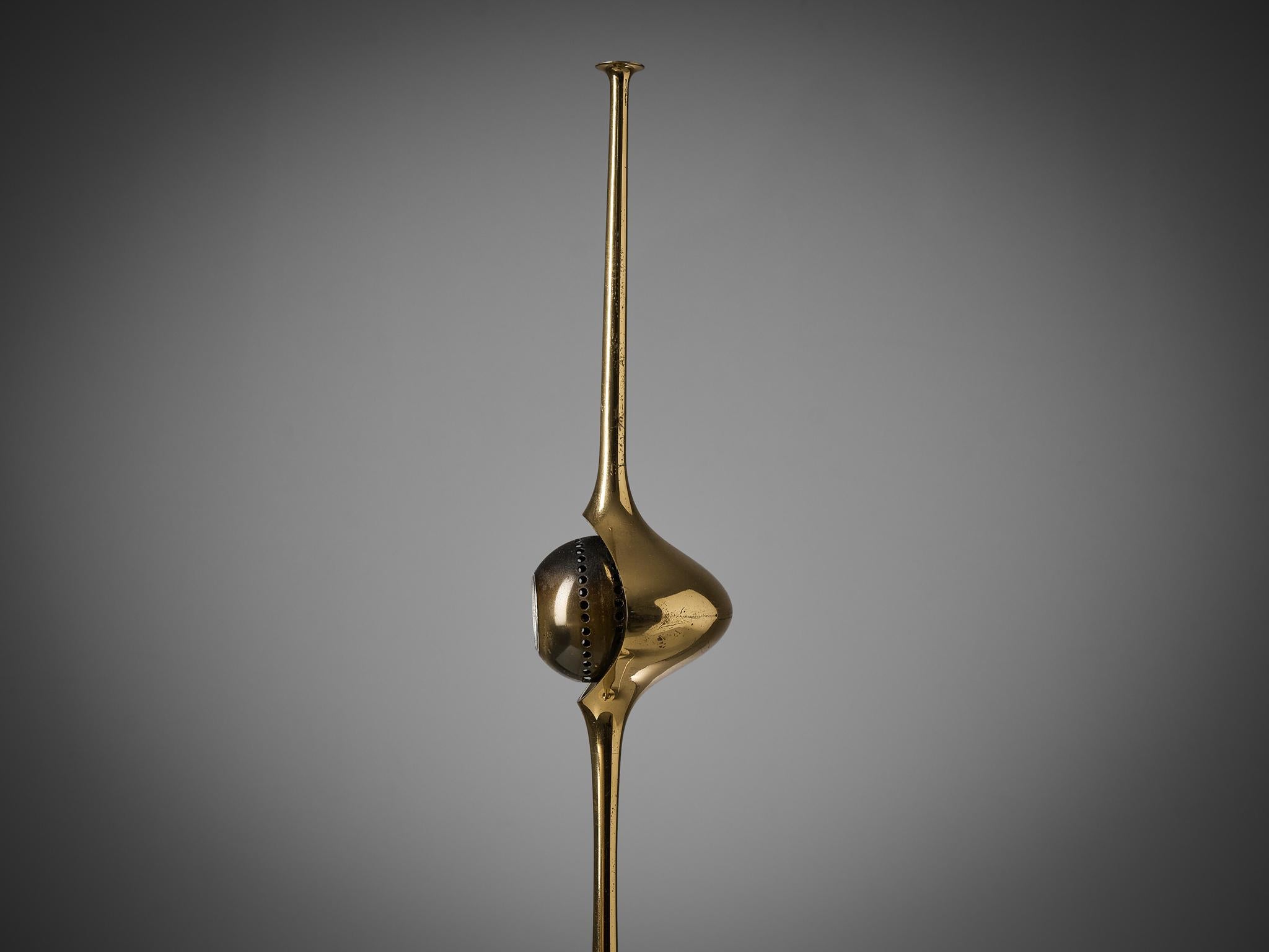 Mid-Century Modern Angelo Lelii for Arredoluce ‘Cobra’ Table Lamp in Brass