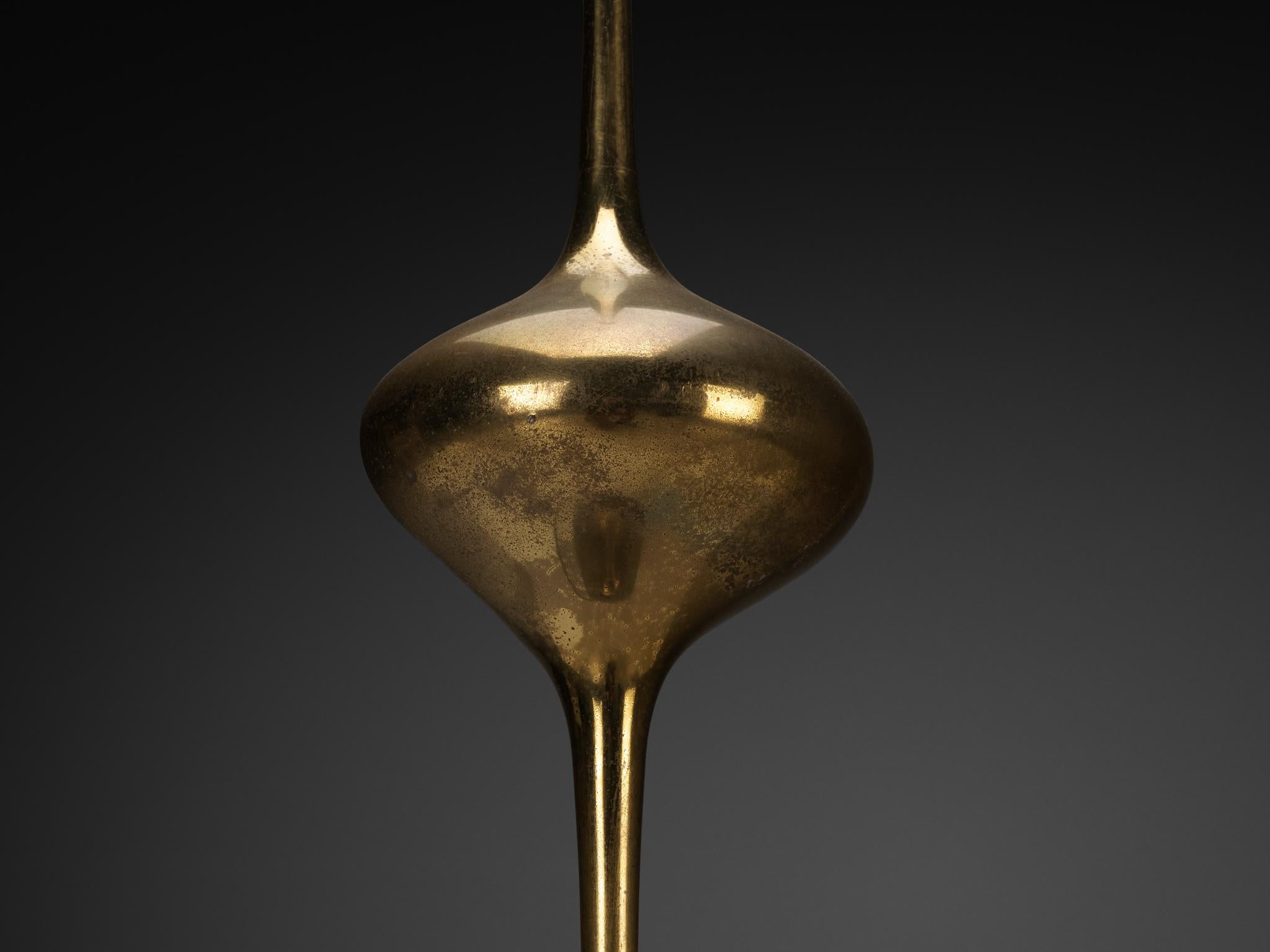 Angelo Lelii for Arredoluce ‘Cobra’ Table Lamp in Brass For Sale 1