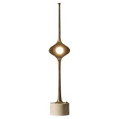 Angelo Lelii for Arredoluce ‘Cobra’ Table Lamp in Brass
