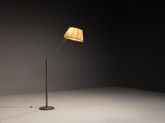 Angelo Lelii for Arredoluce Early 'Tris' Floor Lamp in Brass