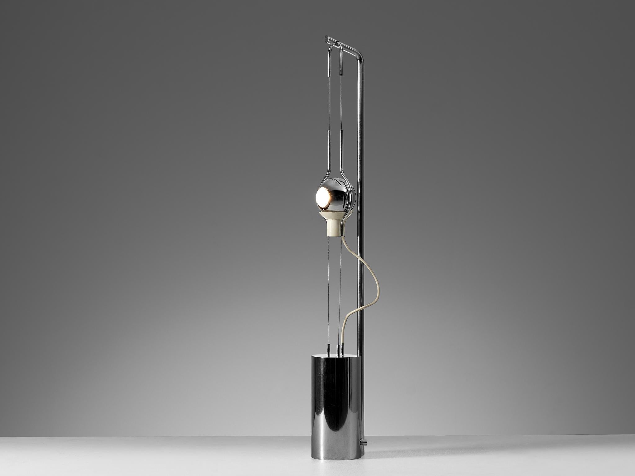Italian Angelo Lelii for Arredoluce ‘Filo Sfera’ Table Lamp with Magnetized Globe  For Sale