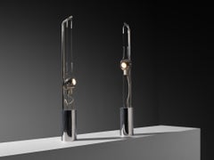 Angelo Lelii for Arredoluce ‘Filo Sfera’ Table Lamps with Magnetized Globe
