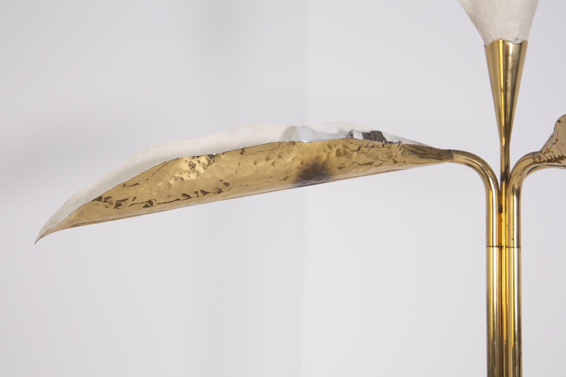Angelo Lelii for Arredoluce Floor Lamp in Brass and Marble In Good Condition In Milano, IT