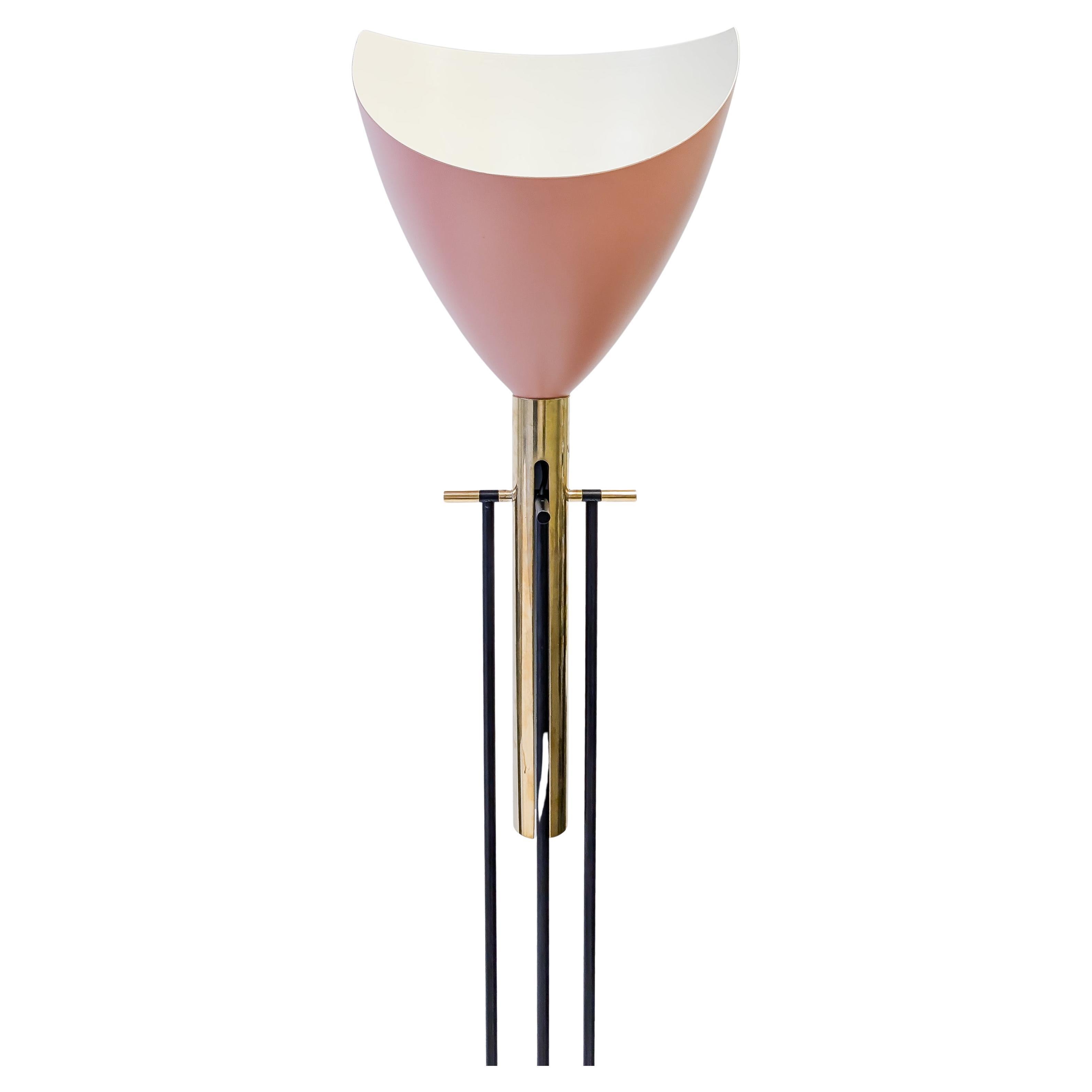 Angelo Lelii pour Arredoluce, lampadaire "Televisione" modèle 12627 en vente