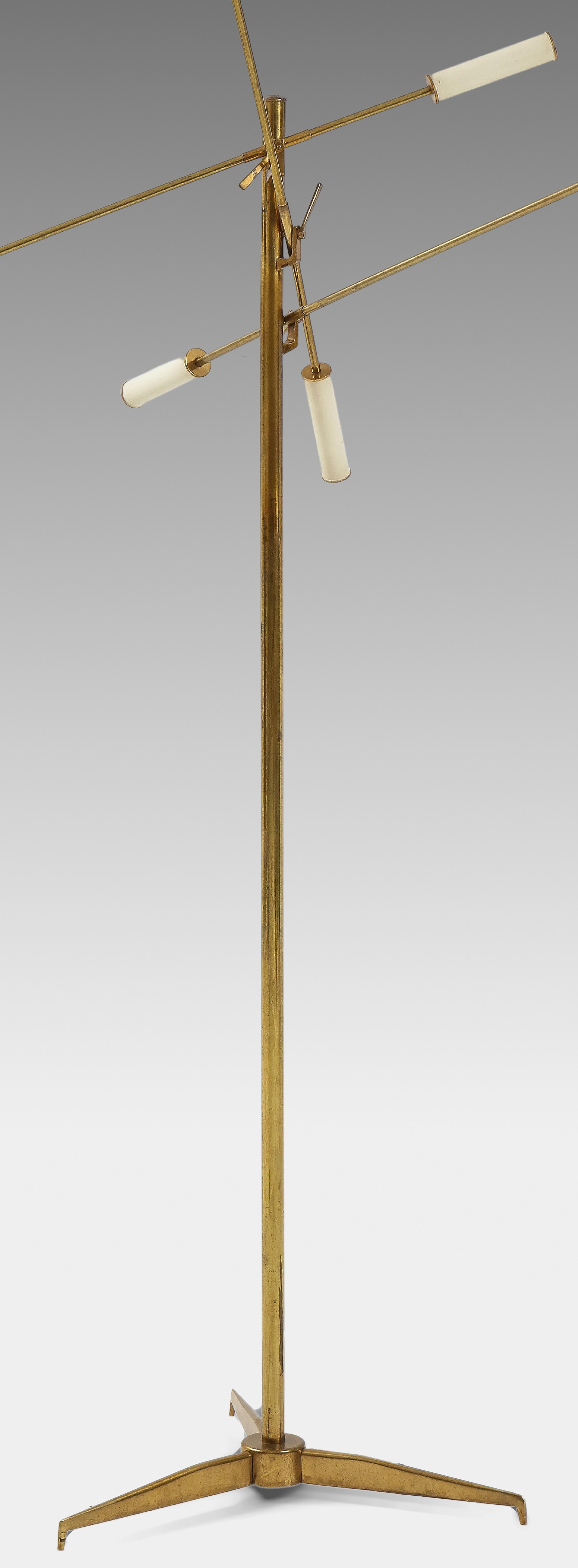 Angelo Lelii for Arredoluce Original Rare Triennale Floor Lamp Model 12128 In Good Condition In New York, NY