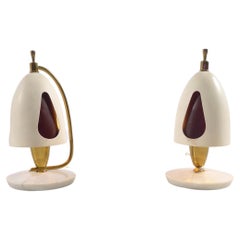 Paire de lampes de table italiennes Angelo Lelii pour Arredoluce, modèle 12398, 1952