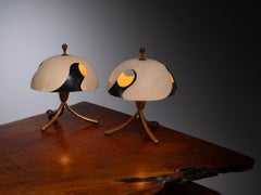 Angelo Lelii for Arredoluce Rare Pair of Table Lamps