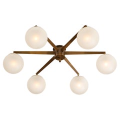 Angelo Lelii for Arredoluce Rare Stella a 6 Chandelier