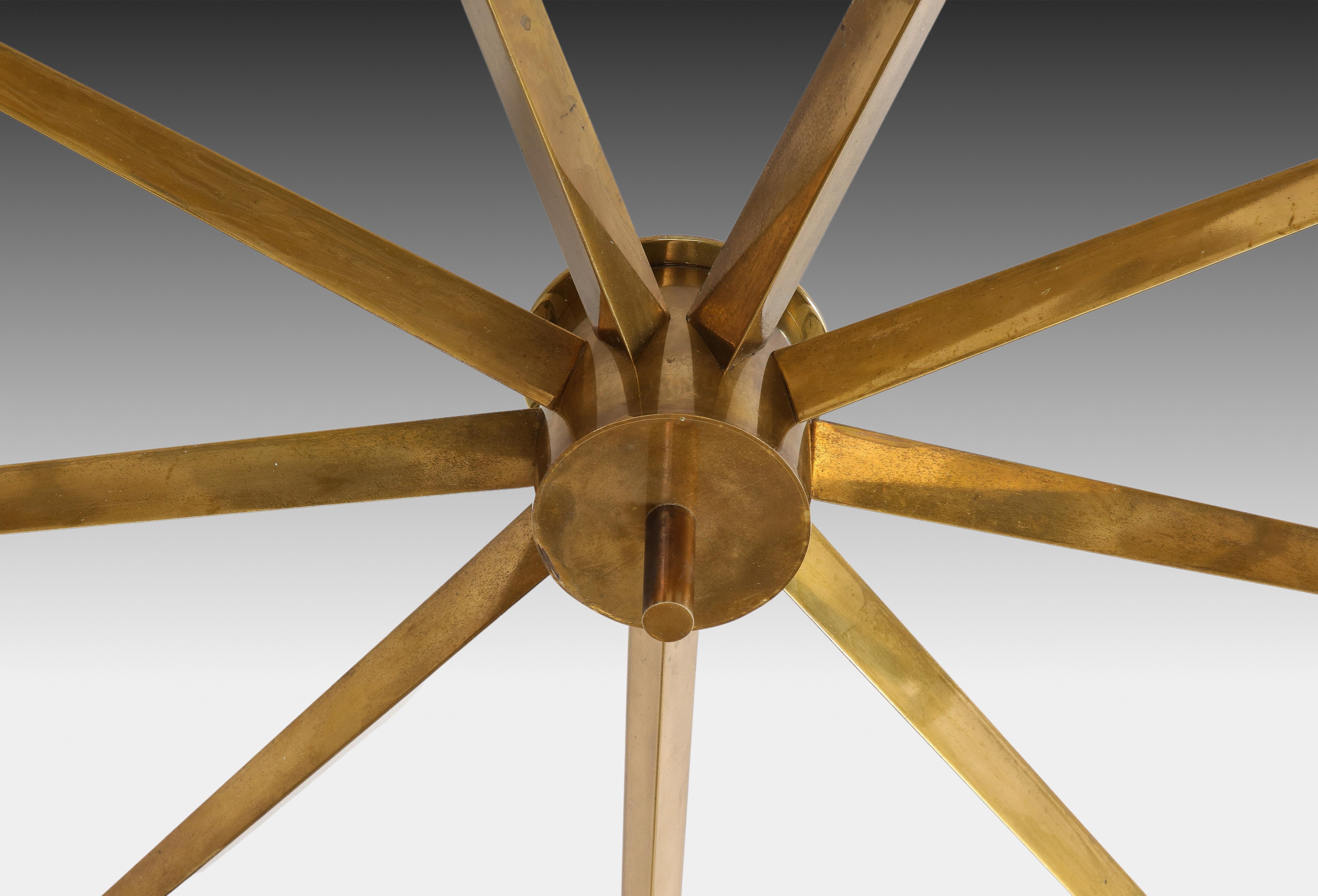 Angelo Lelii for Arredoluce Rare Stella a 9 Chandelier 6