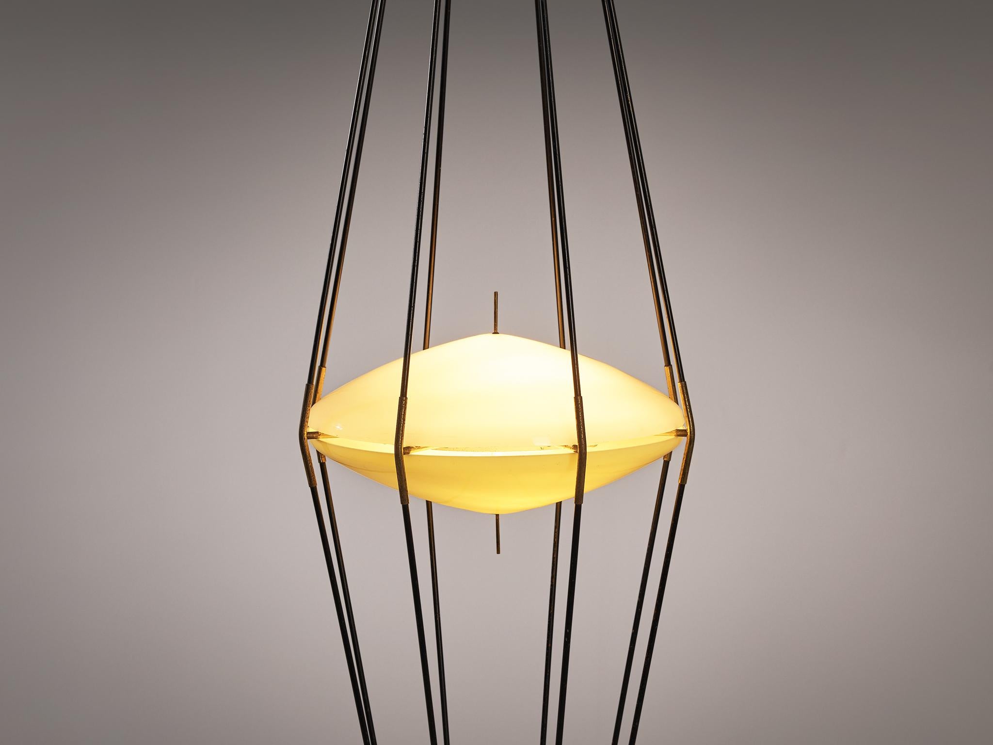 Mid-20th Century Angelo Lelii for Arredoluce 'Siluro' Floor Lamp For Sale