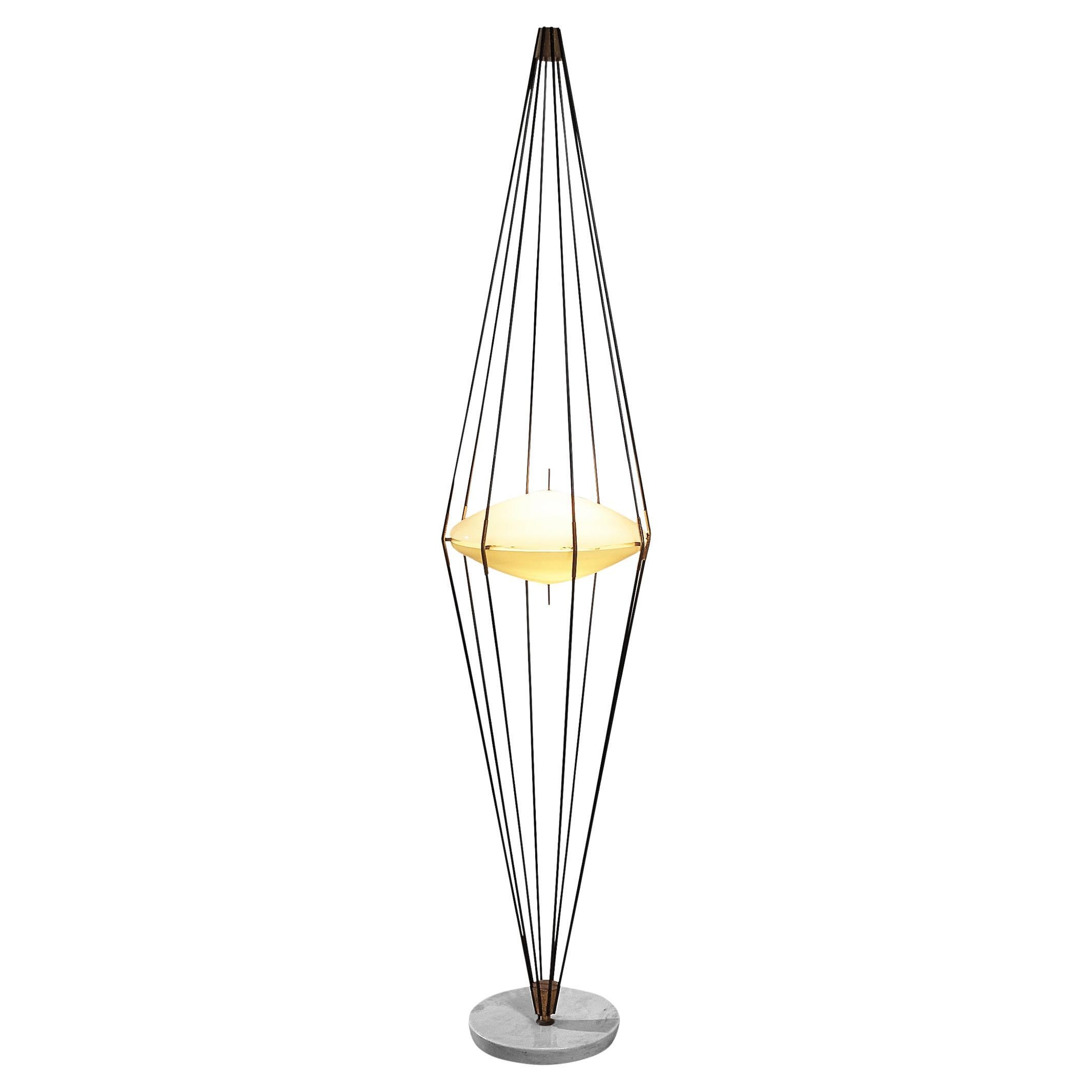 Angelo Lelii for Arredoluce 'Siluro' Floor Lamp For Sale