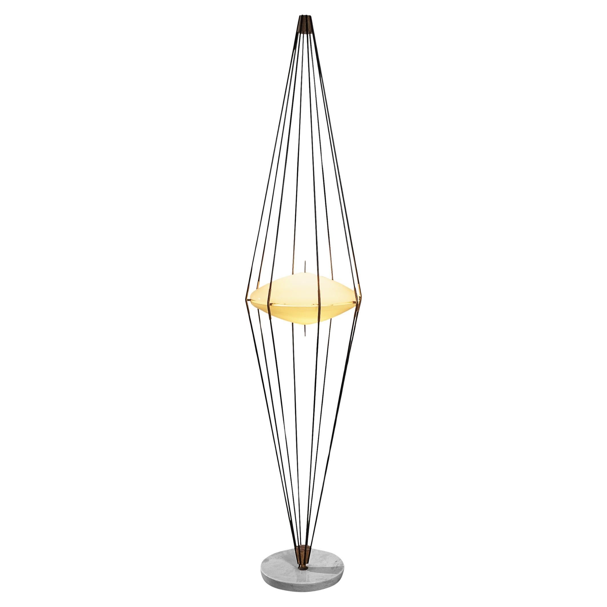 Angelo Lelii for Arredoluce 'Siluro' Floor Lamp