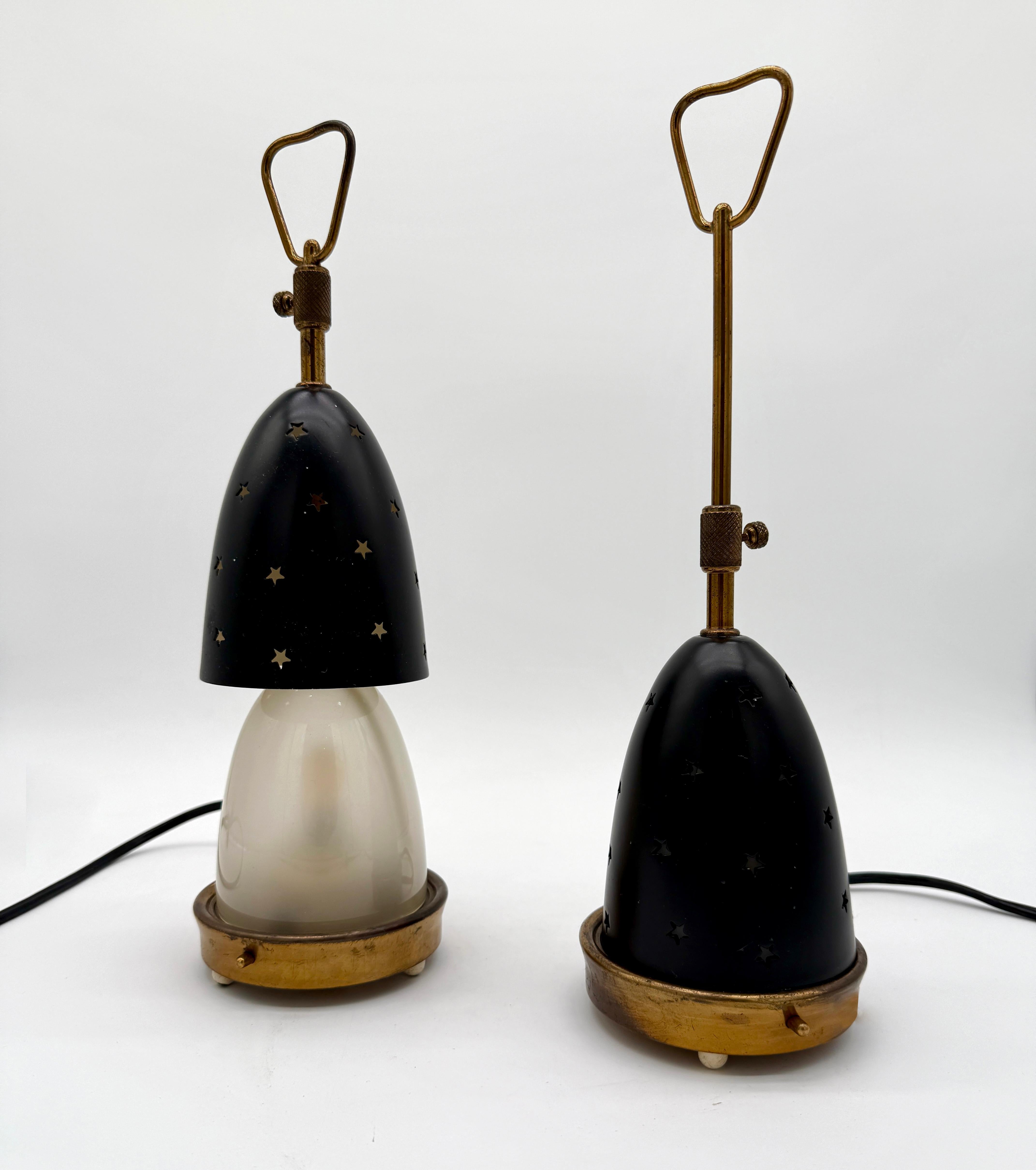 Milieu du XXe siècle Angelo Lelii pour Arredoluce Lampes de table 