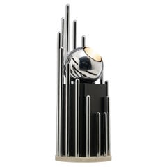 Angelo Lelii for Arredoluce Table Lamp in Chrome-plated Brass