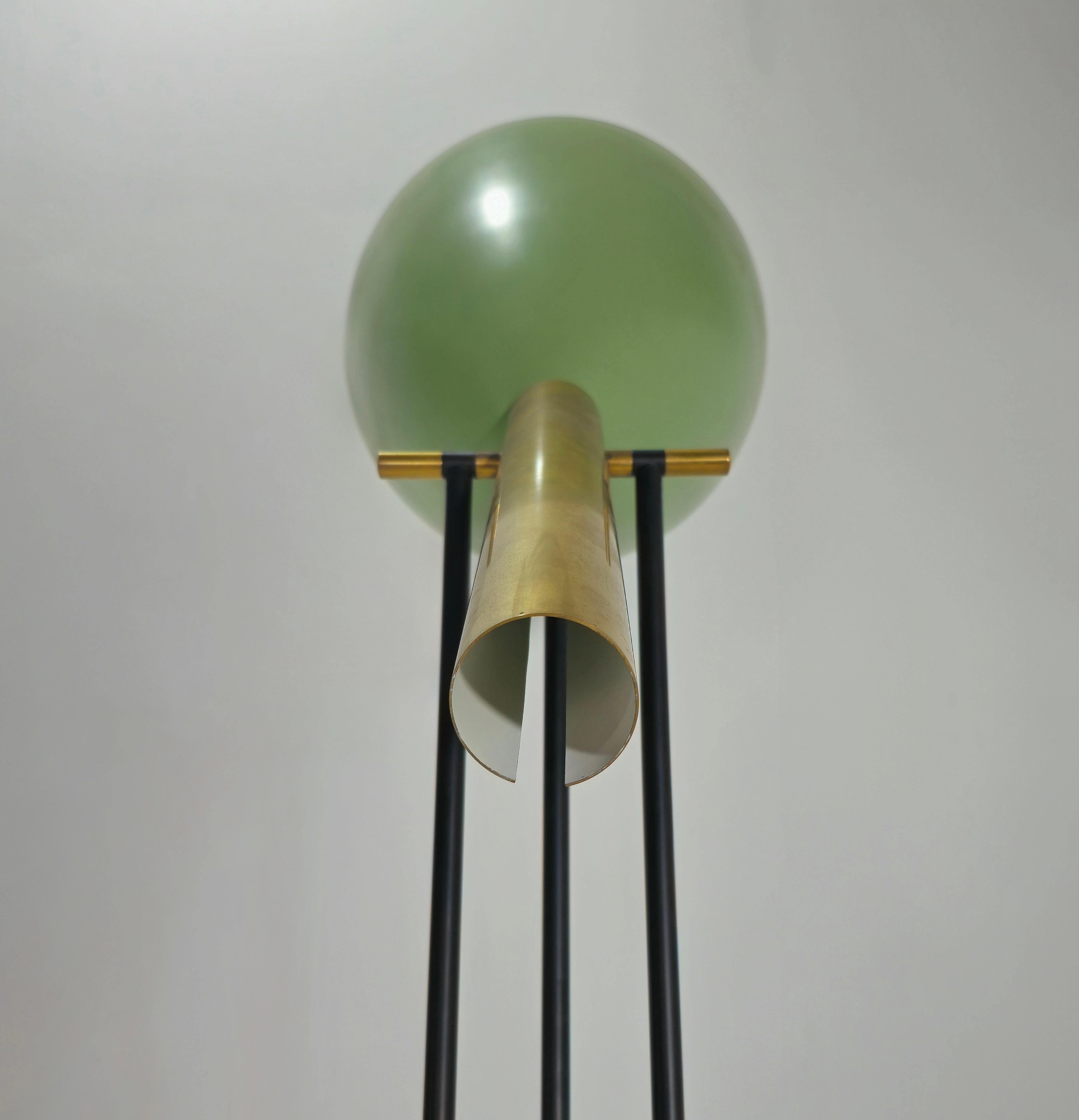 Angelo Lelii for Arredoluce ‘Televisione’ Floor Lamp in Brass and Aluminum 1956s For Sale 4
