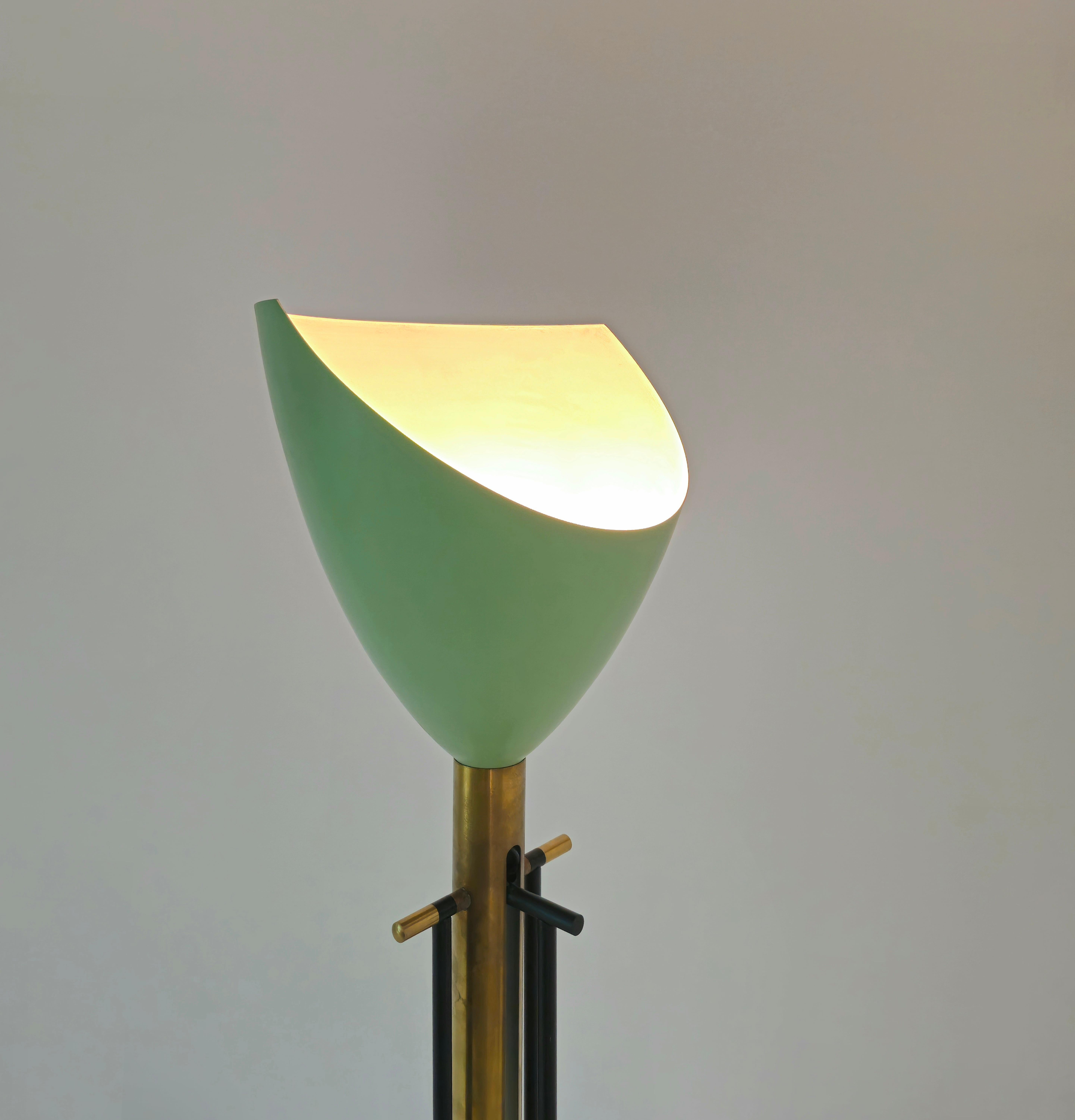 Angelo Lelii for Arredoluce ‘Televisione’ Floor Lamp in Brass and Aluminum 1956s For Sale 10