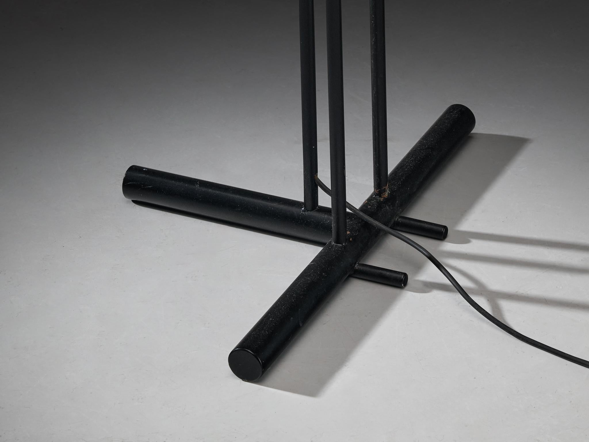 Mid-20th Century Angelo Lelii for Arredoluce ‘Televisione’ Floor Lamp in Brass and Aluminum For Sale