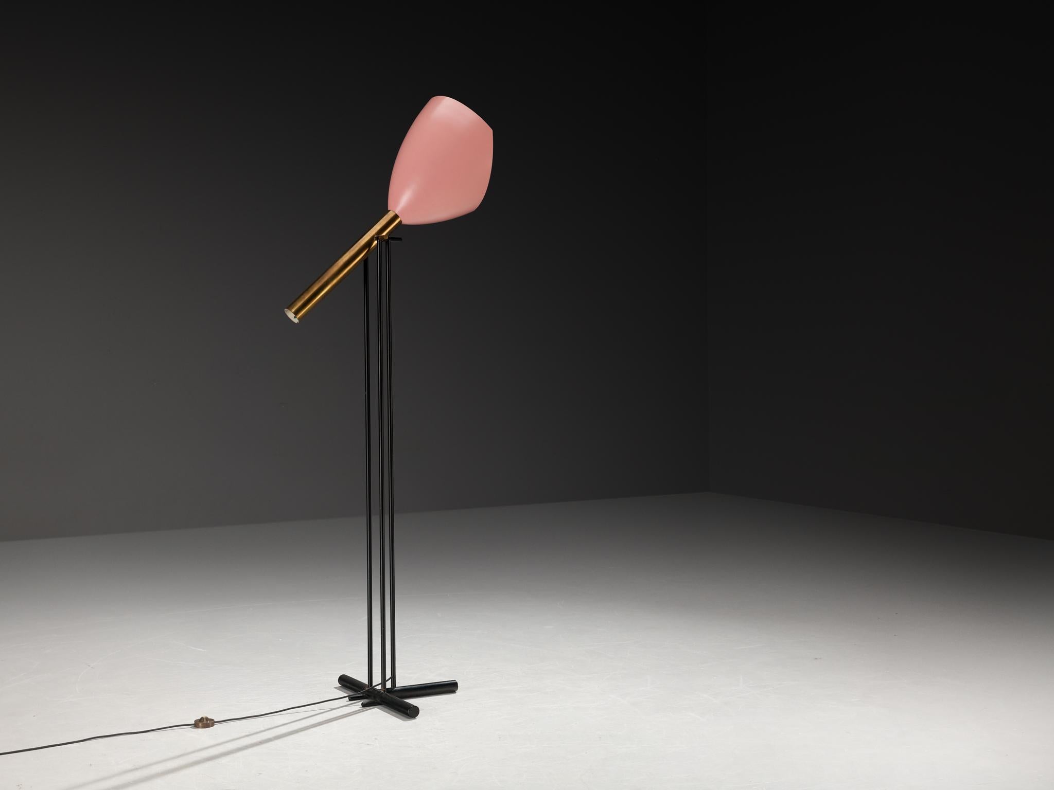 Milieu du XXe siècle Angelo Lelii pour Arredoluce Lampadaire 