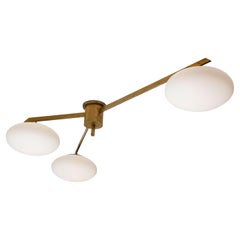 Plafonnier Tre Lune Angelo Lelii pour Arredoluce, Italie, années 1960