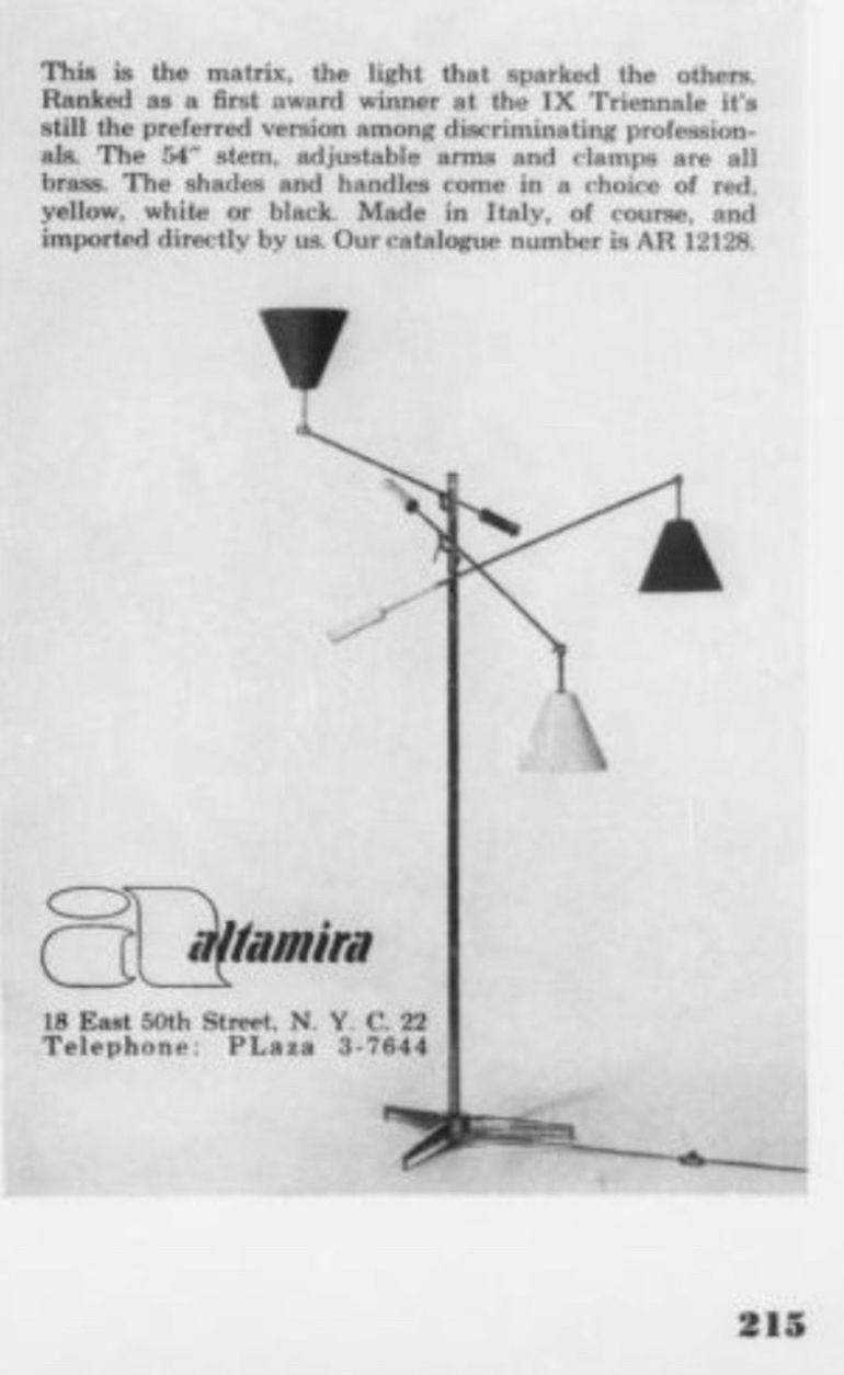 Angelo Lelii for Arredoluce Triennale Floor Lamp For Sale 6