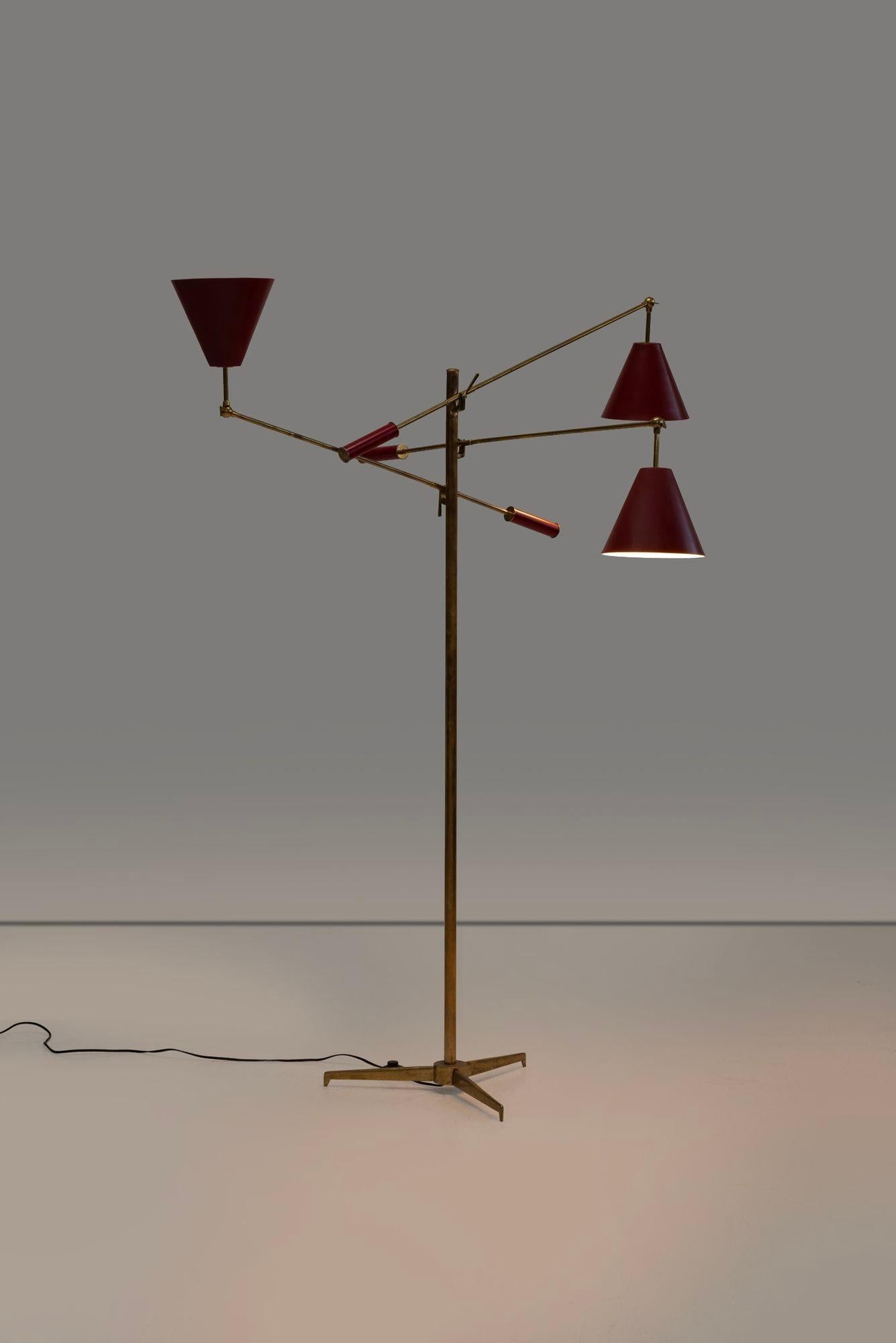 Mid-Century Modern Angelo Lelii for Arredoluce Triennale Floor Lamp