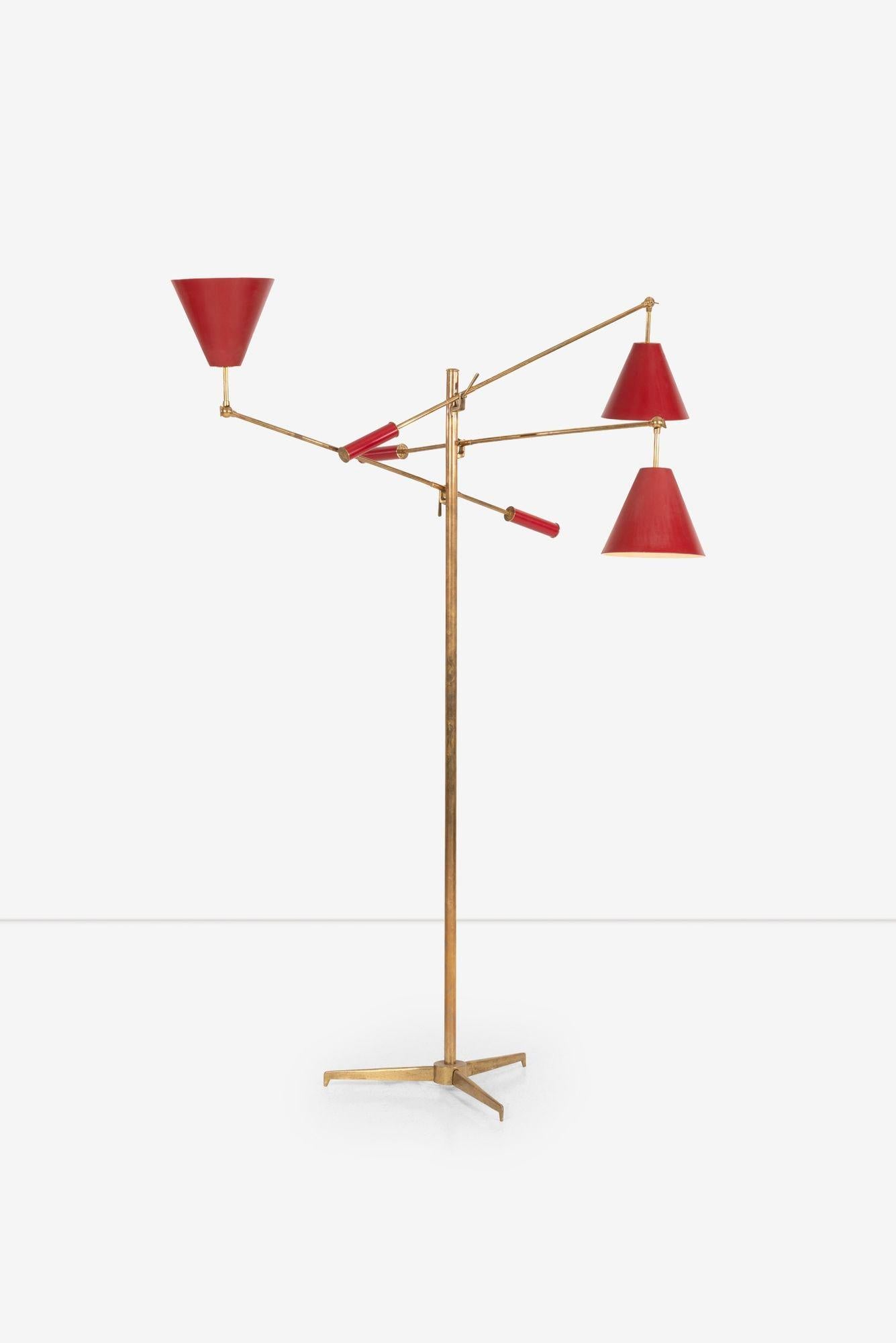 Italian Angelo Lelii for Arredoluce Triennale Floor Lamp For Sale