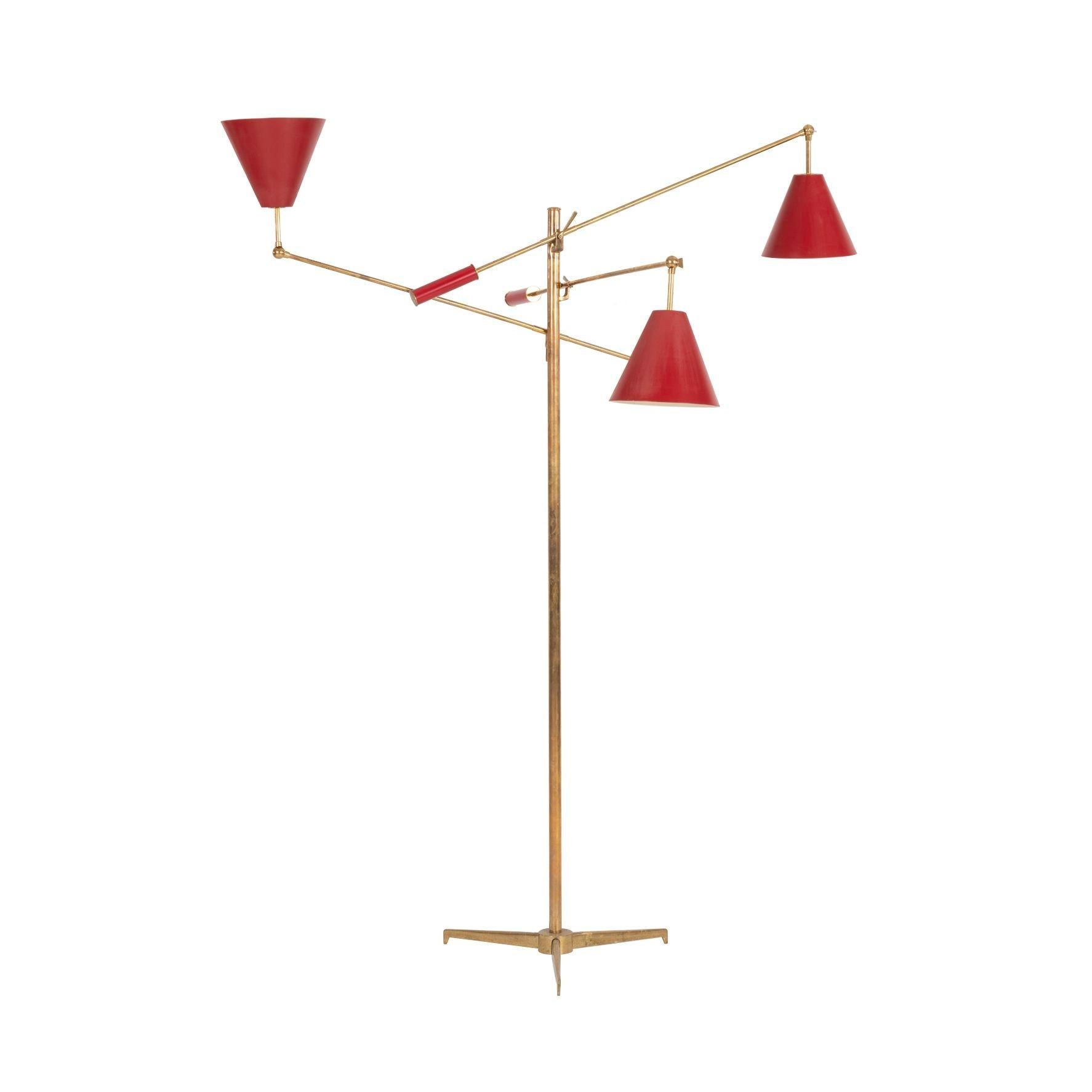 Angelo Lelii for Arredoluce Triennale Floor Lamp For Sale 1