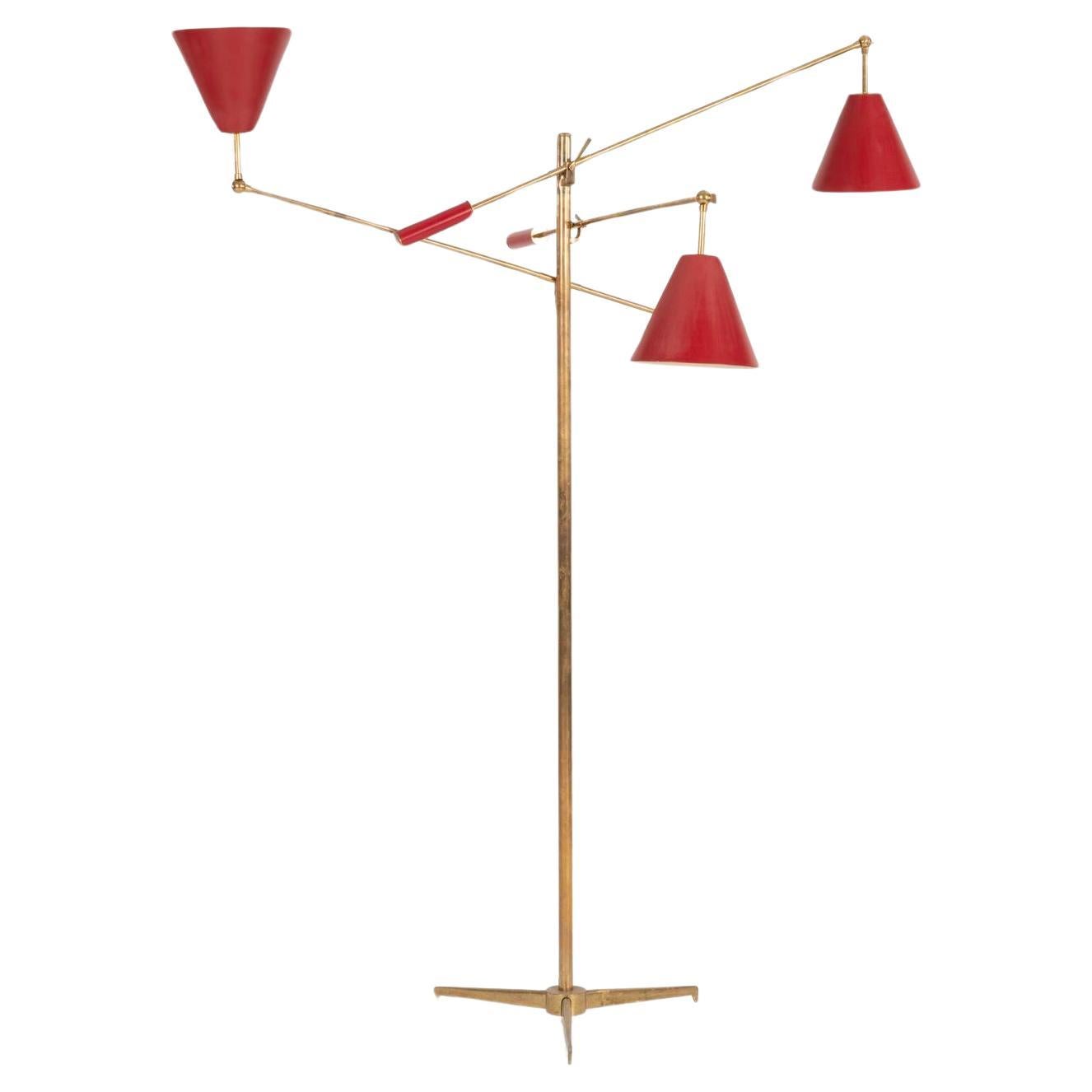 Angelo Lelii for Arredoluce Triennale Floor Lamp For Sale