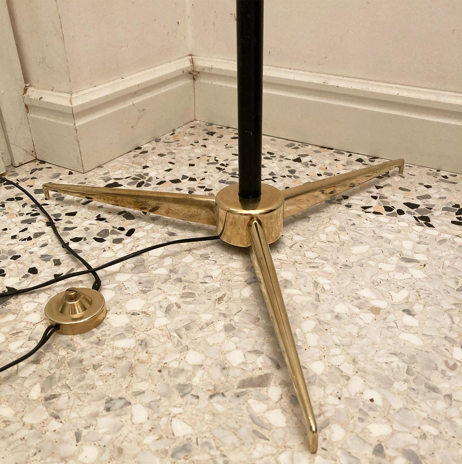 20th Century Arredoluce Triennale Floor Lamp by Angelo Lelii signed, Italy, 1951 For Sale